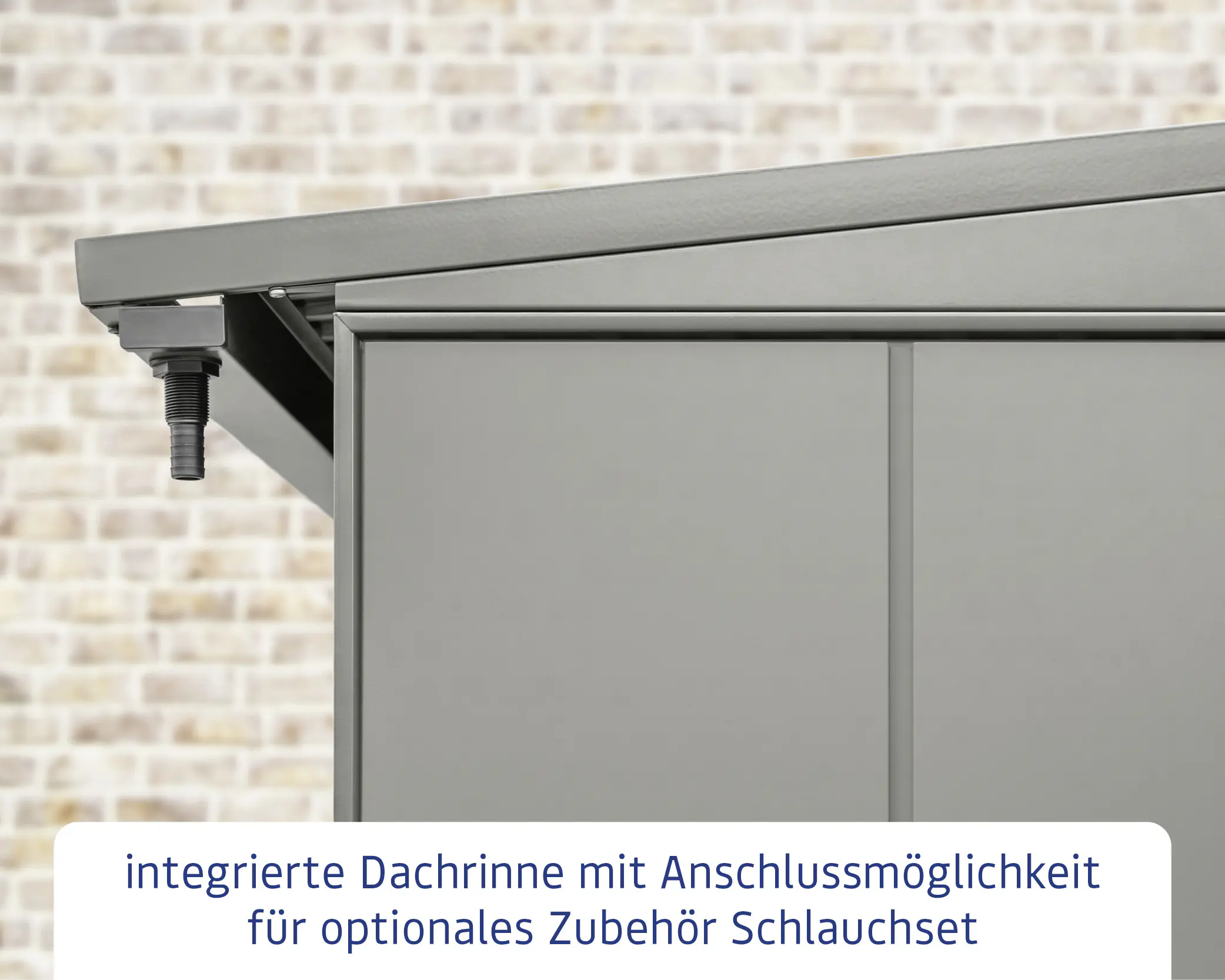 Ecostar Kaminholzregal Elegant-V Typ 1, graualuminium, mit Verstrebung