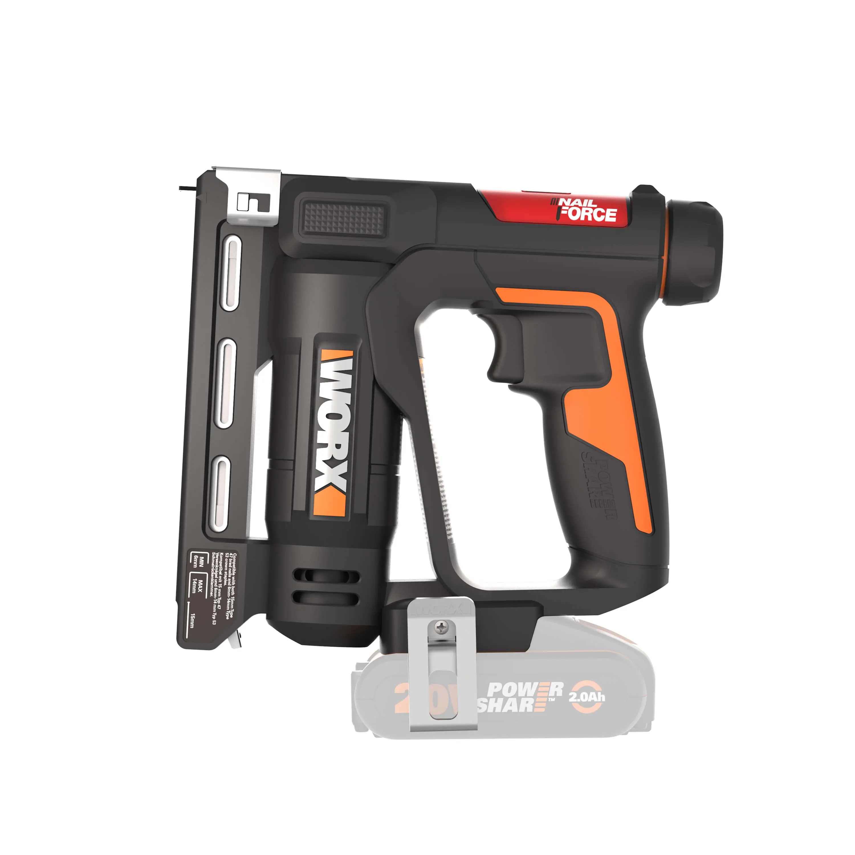 Worx Akku-Nagler & Tacker Nailforce WX843.9 20 V Solo Worx Akku-Nagler & Tacker Nailforce WX843.9 20 V Solo