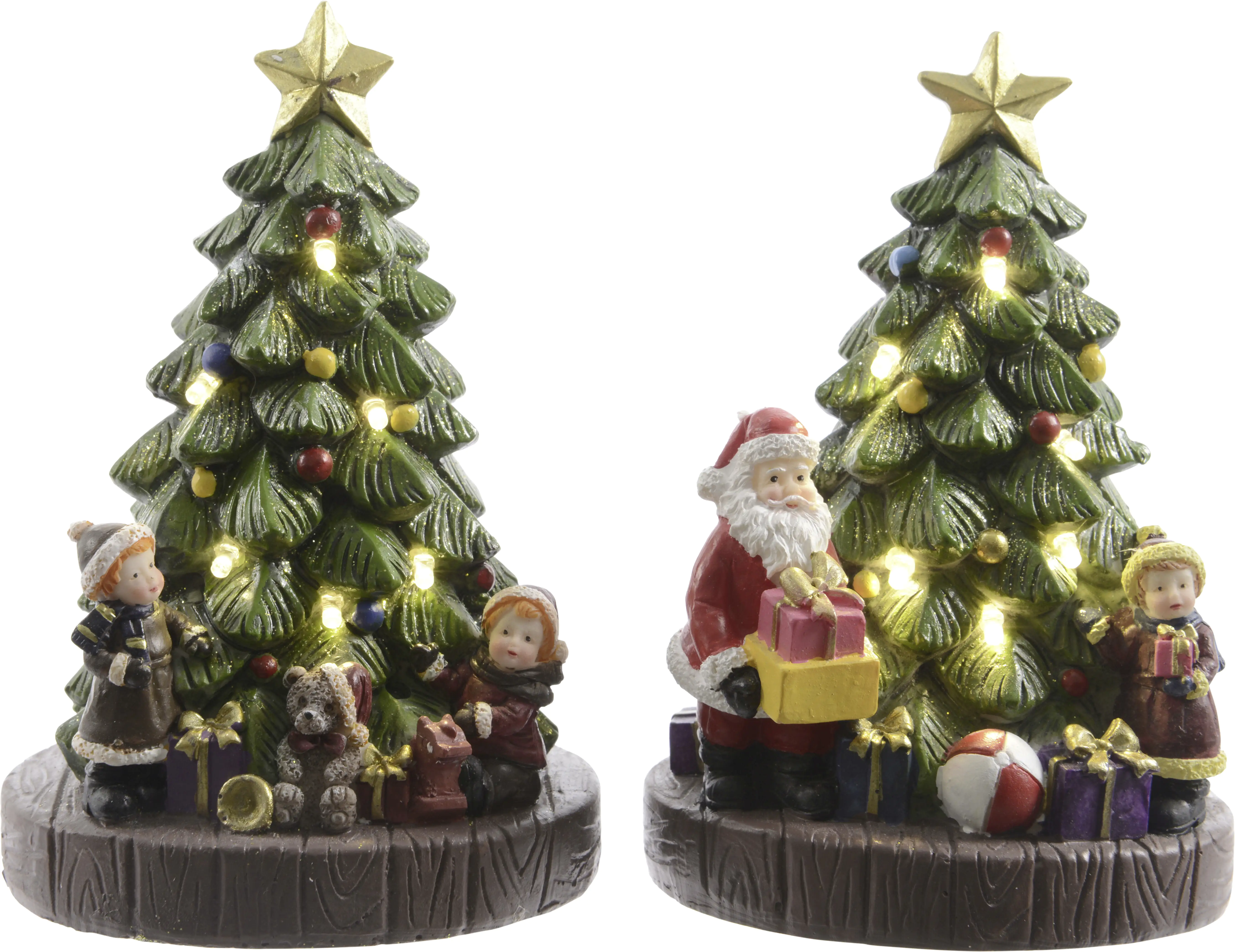 8718533787474 Kaemingk LED Weihnachtsbaum Szene 10 x 8,5 x 15,5 cm warmweiß