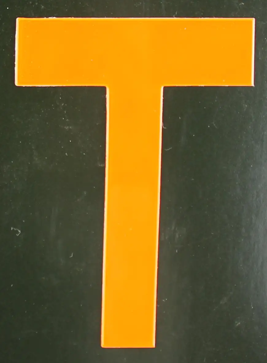 4004947548591 Conacord Reflektierender Klebebuchstabe T orange "T"