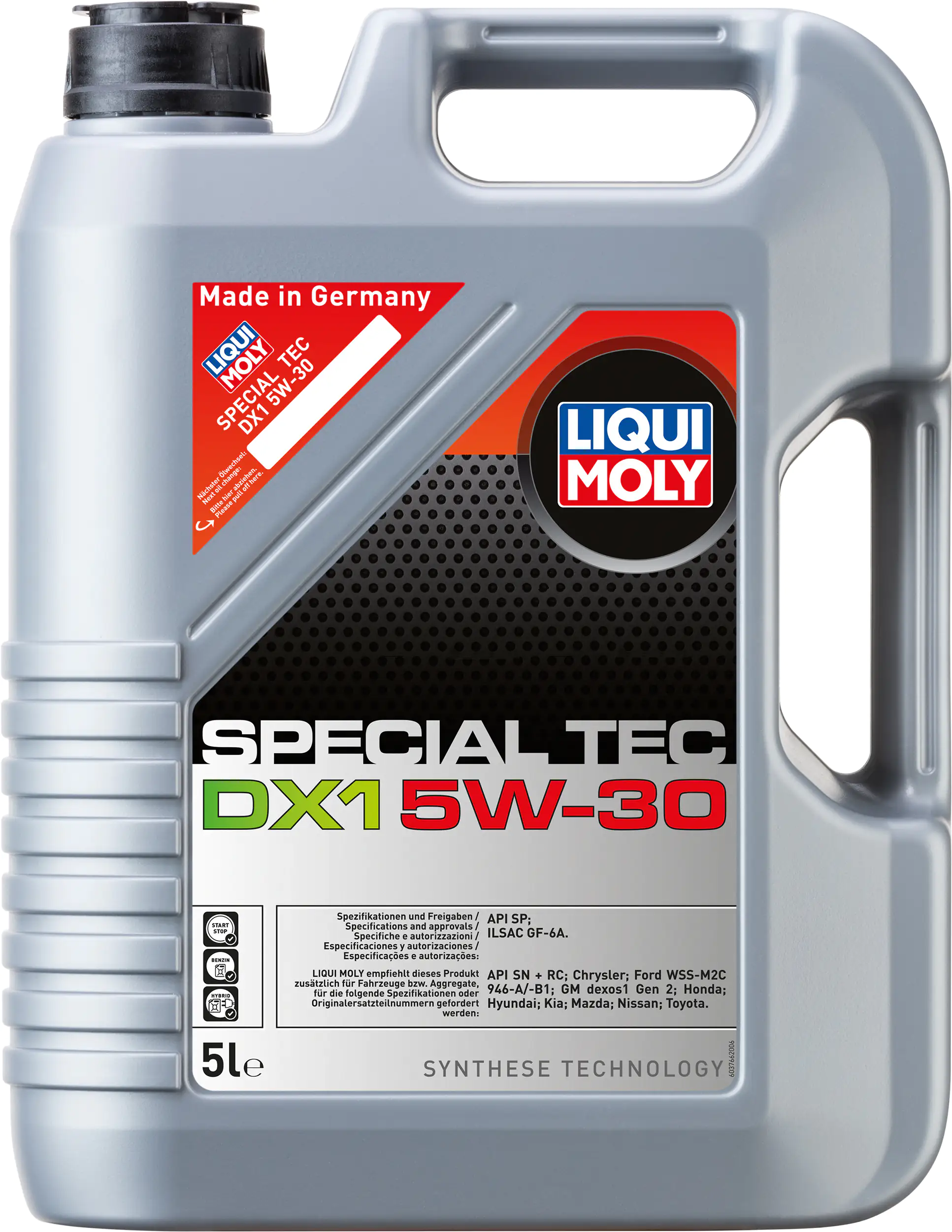 4100420037665 Liqui Moly Motoröl Special Tec DX1 5W-30 5 L