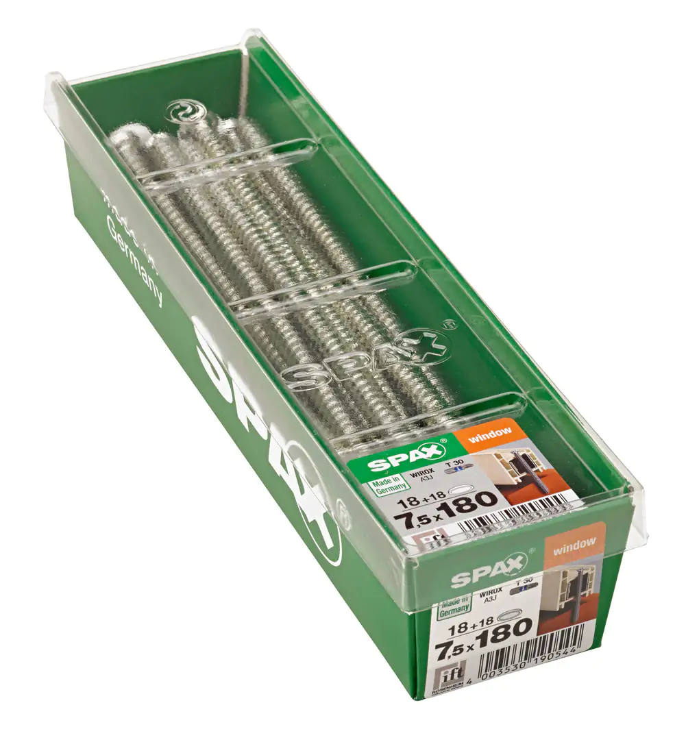 Spax Rahmenanker 7.5 x 180 mm TX 30 - 18 Stk. Spax Rahmenanker 7.5 x 180 mm TX 30 - 18 Stk.