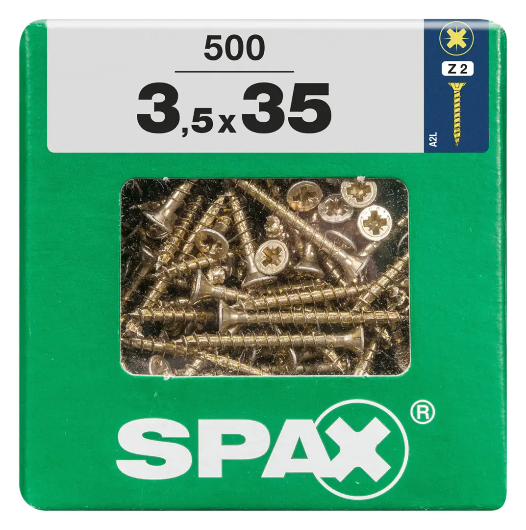 Spax Universalschrauben 3.5 x 35 mm PZ 2 - 500 Stk.