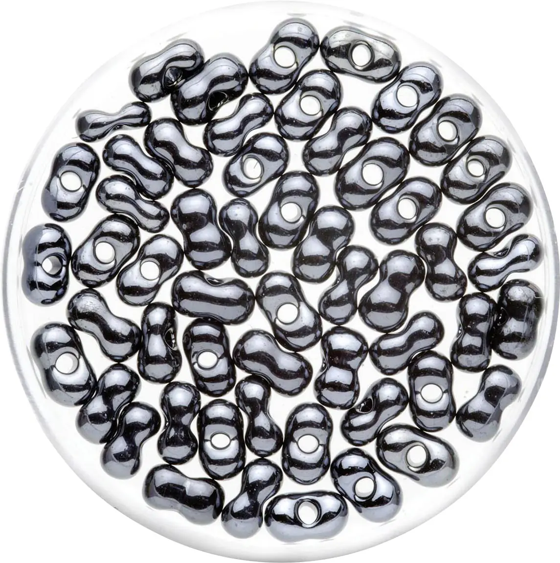 Glorex Farfalle 6,5 mm 17 g, hematite