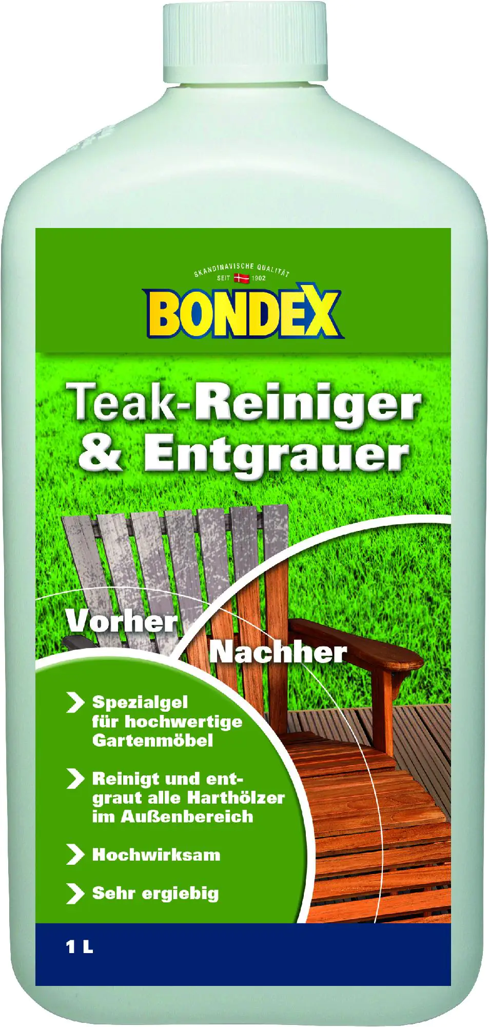 Bondex Teakmöbel-Entgrauer 1 L farblos Bondex Teakmöbel-Entgrauer 1 L farblos