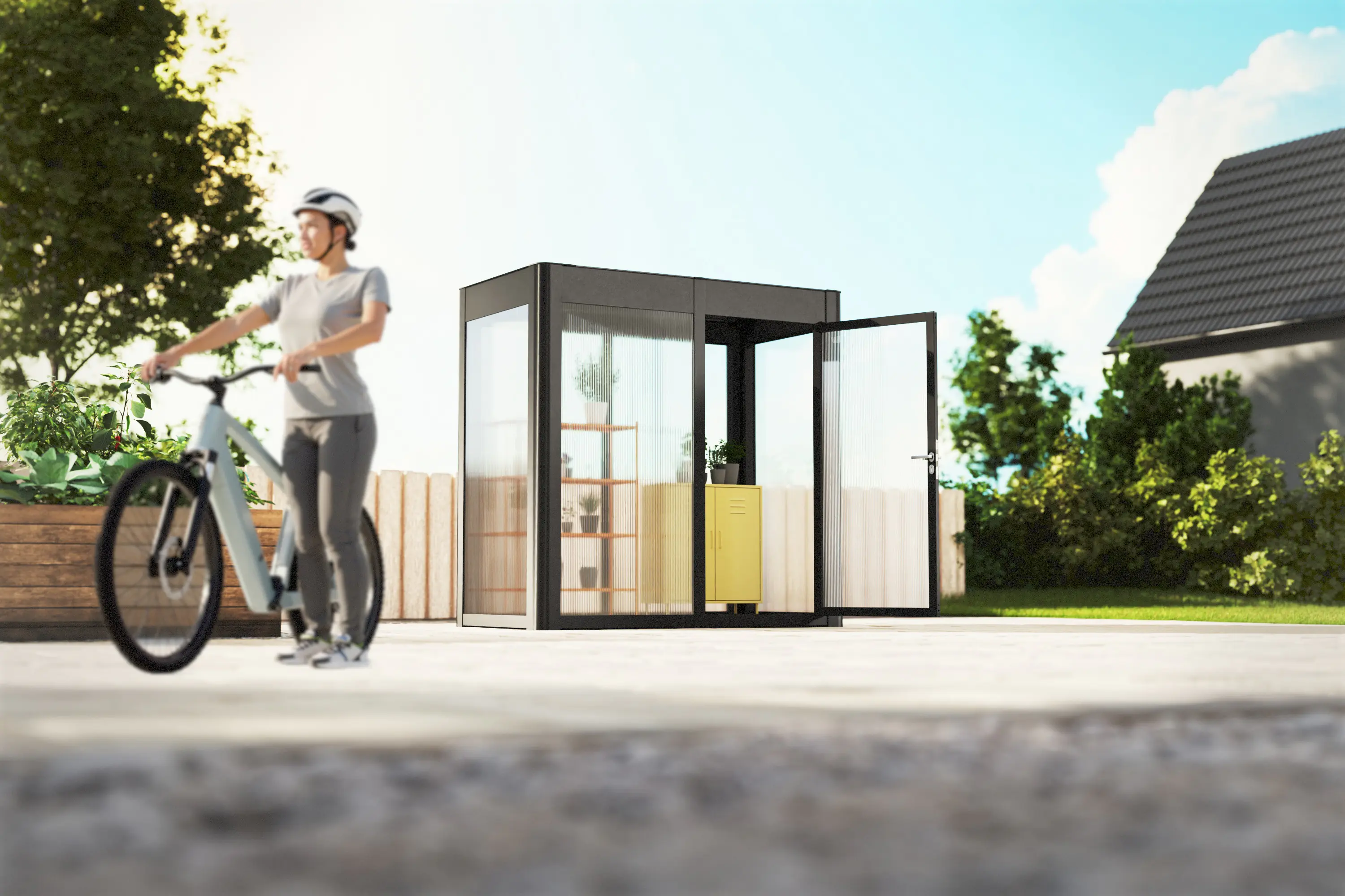 SunElements SunGarden Gartenhaus Select 2.1 233 x 128 cm anthrazit-metallic