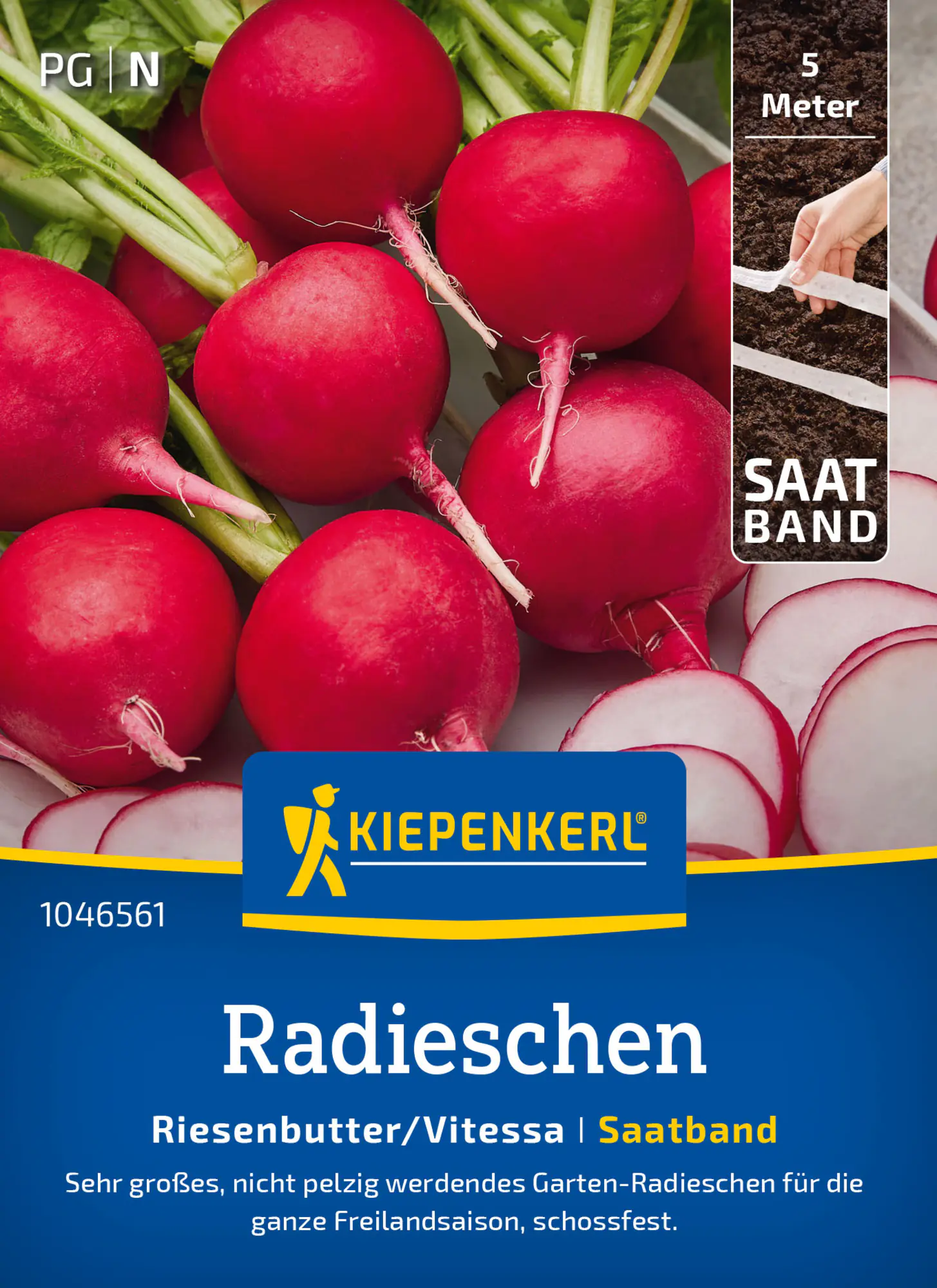 Kiepenkerl Saatgut Radieschen Riesenbutter/Vitessa für bis zu 5 lfd. Meter