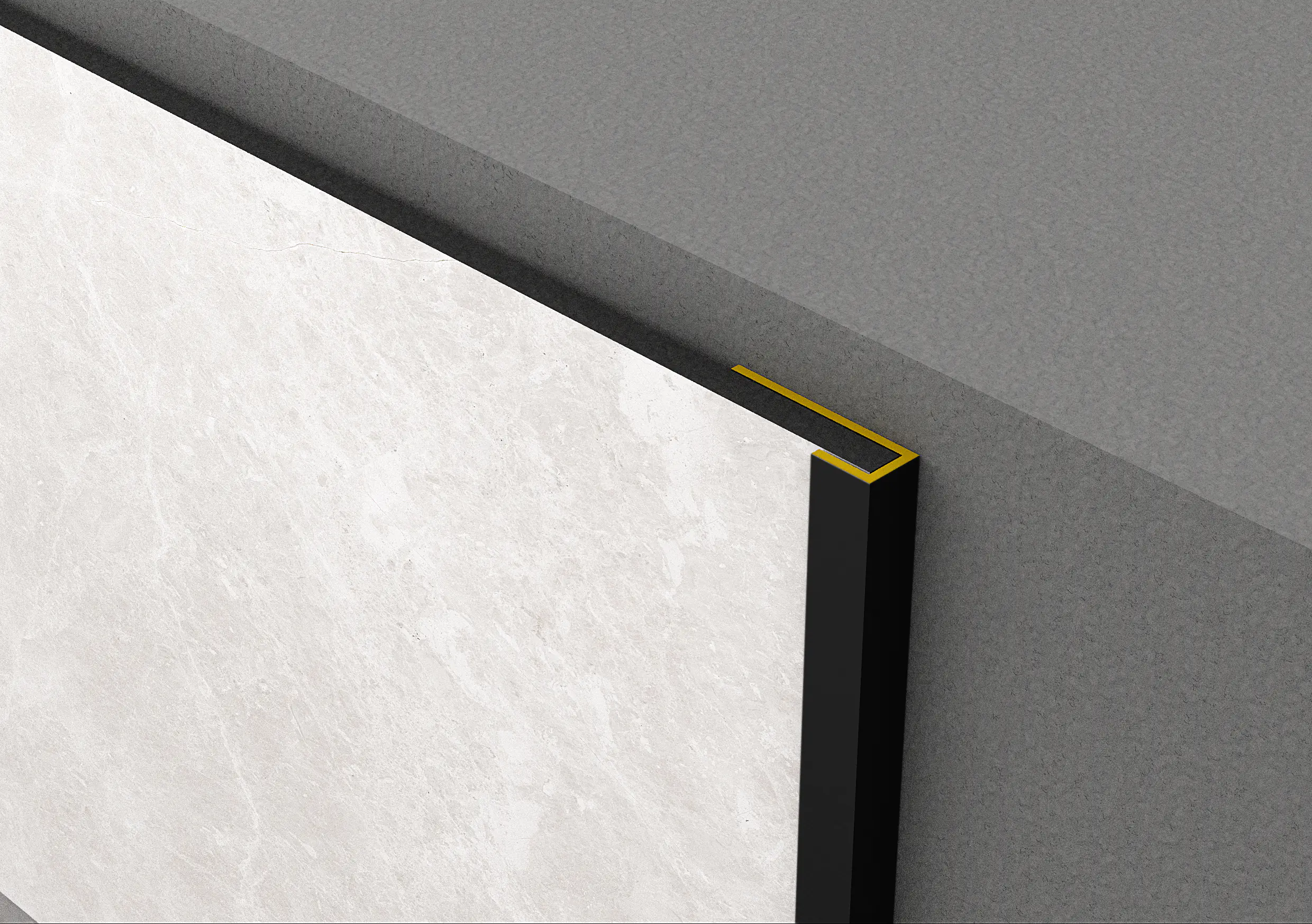 Rock the Wall C-Profil schwarz 280 x 1,8 x 0,67 cm