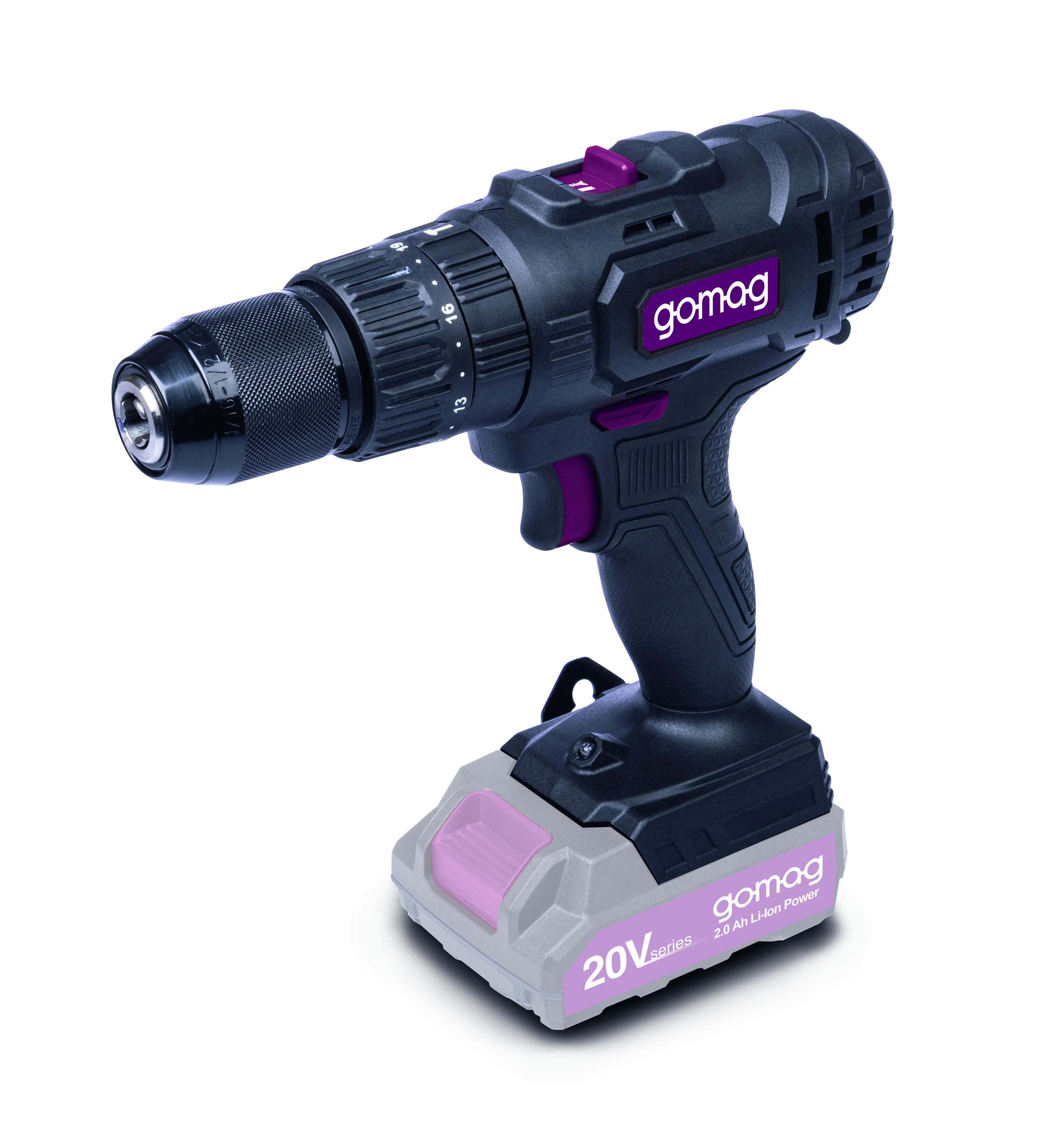 Gomag Akku-Schlagbohrschrauber GO-SBS45 20 V inkl. 2 Ah Starter-Kit