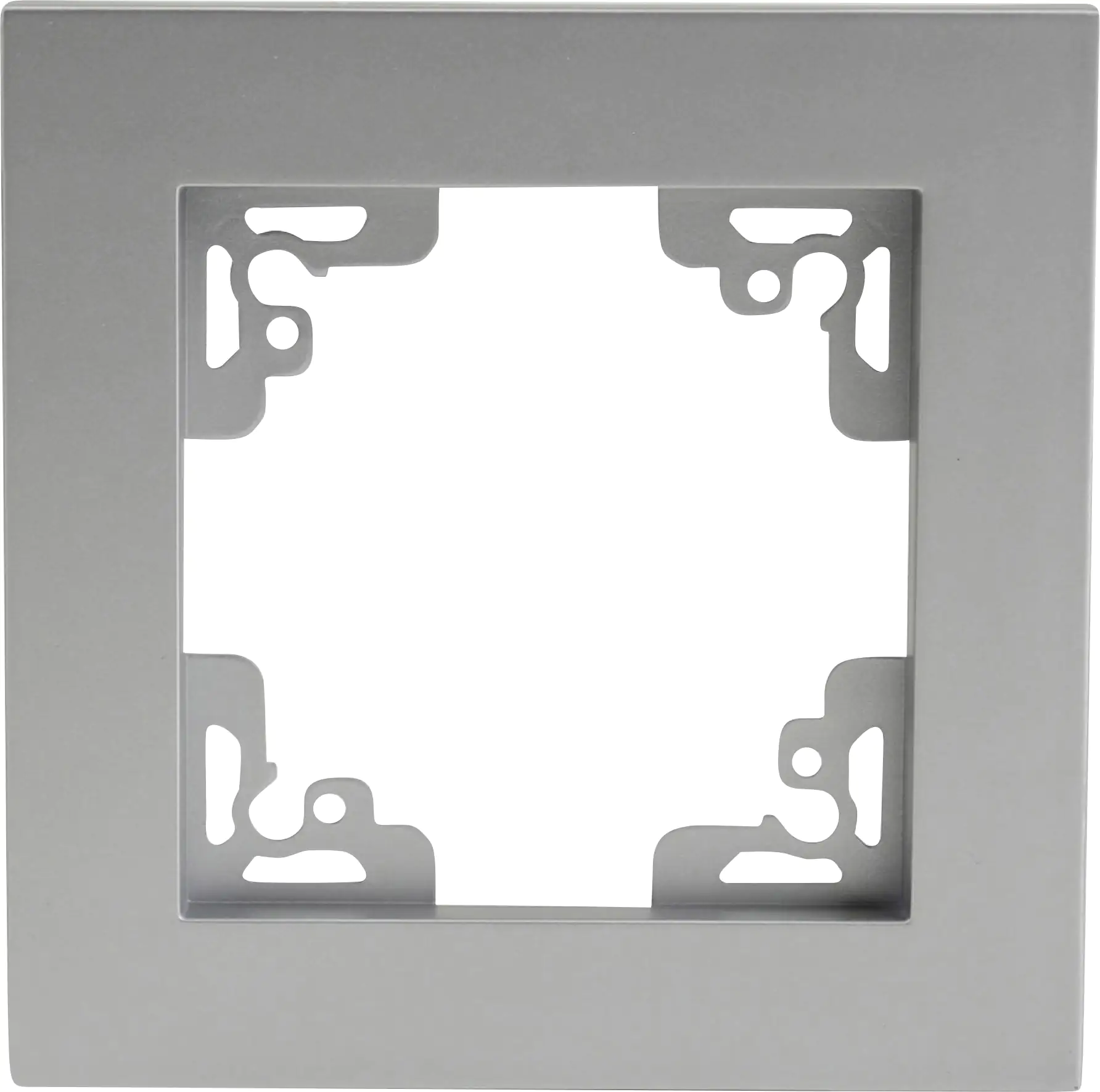 Unitec Abdeckrahmen 1-fach Melbourne, silber