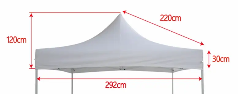 TrendLine Ersatzdach zu Faltpavillon weiß