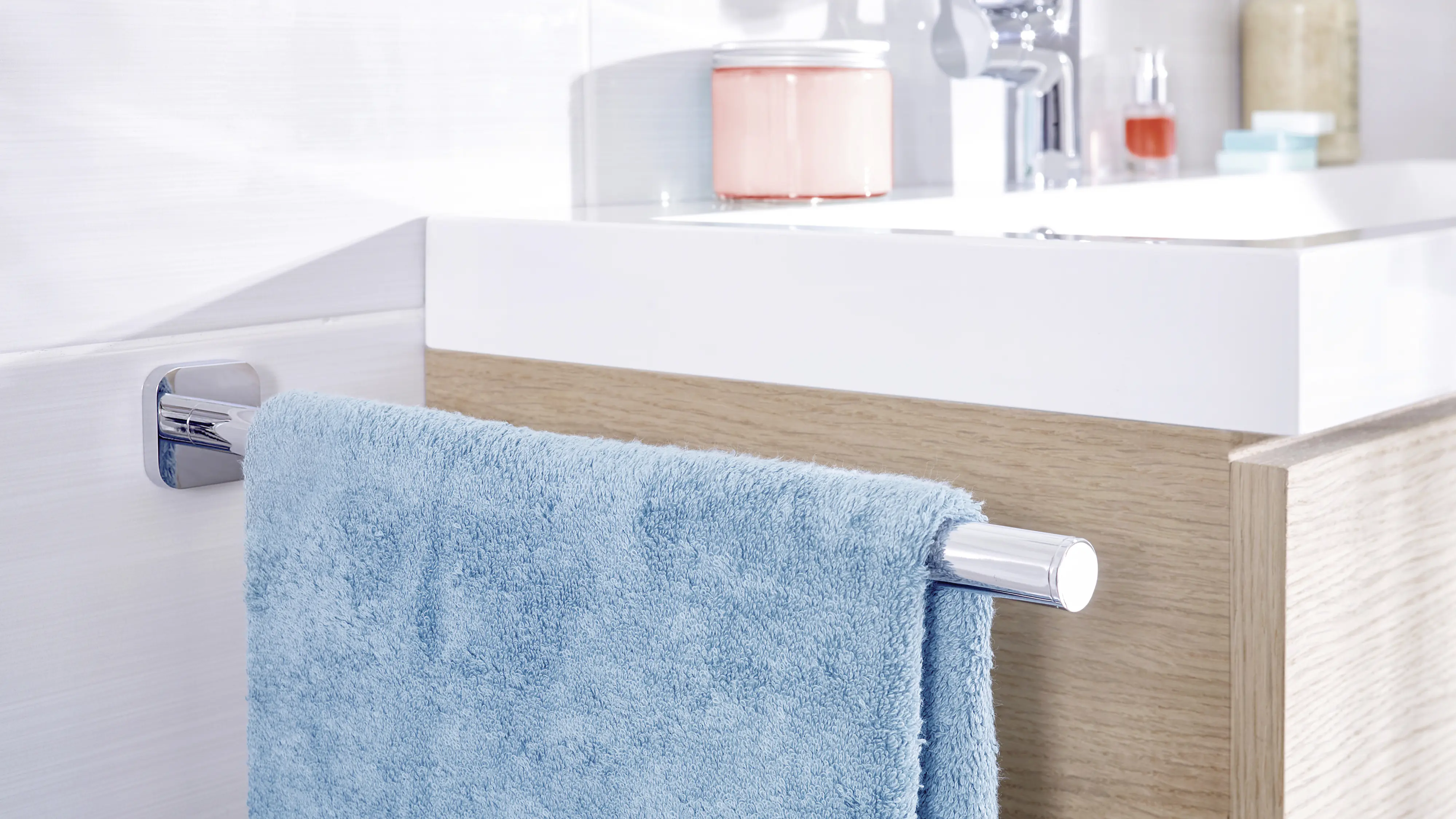 tesa Handtuchhalter Elegaant Metall, chrom, 1-armig, rostfrei