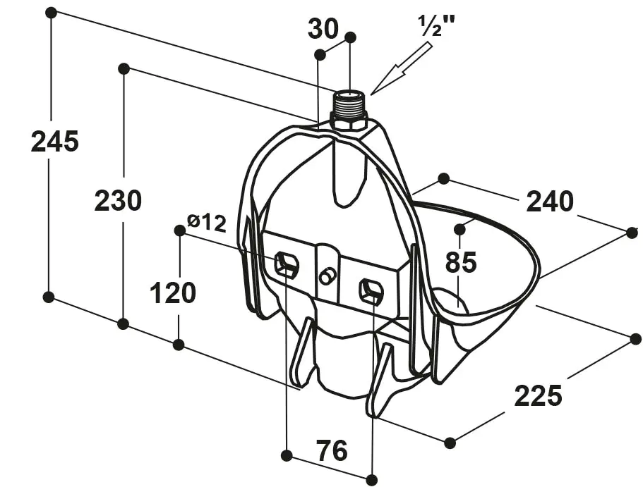 Kerbl Kunststoff-Tränkebecken SUEVIA 10P