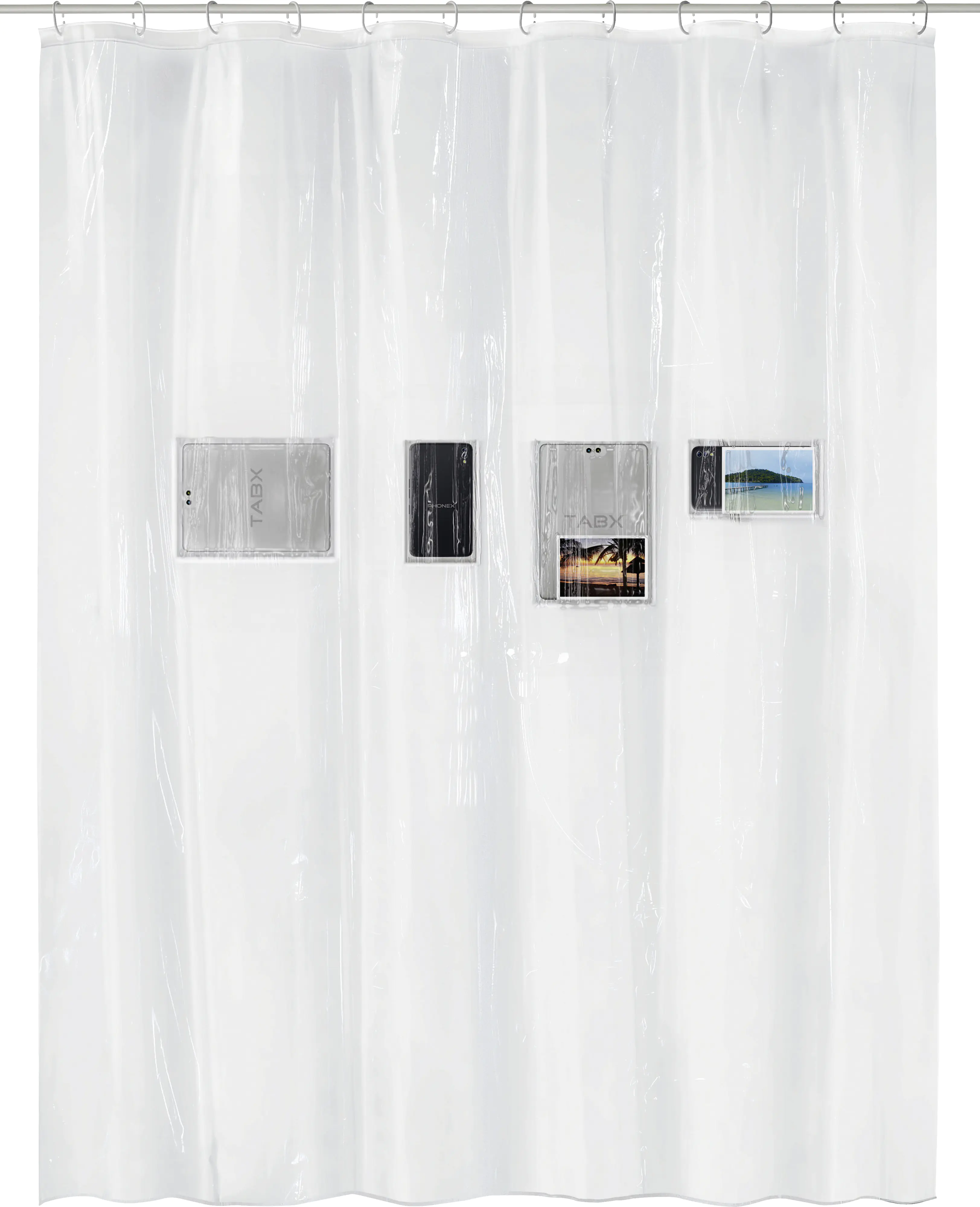 Kleine Wolke Duschvorhang transparent Pocket Clear 180 x 200 cm  Kleine Wolke Duschvorhang transparent Pocket Clear 180 x 200 cm