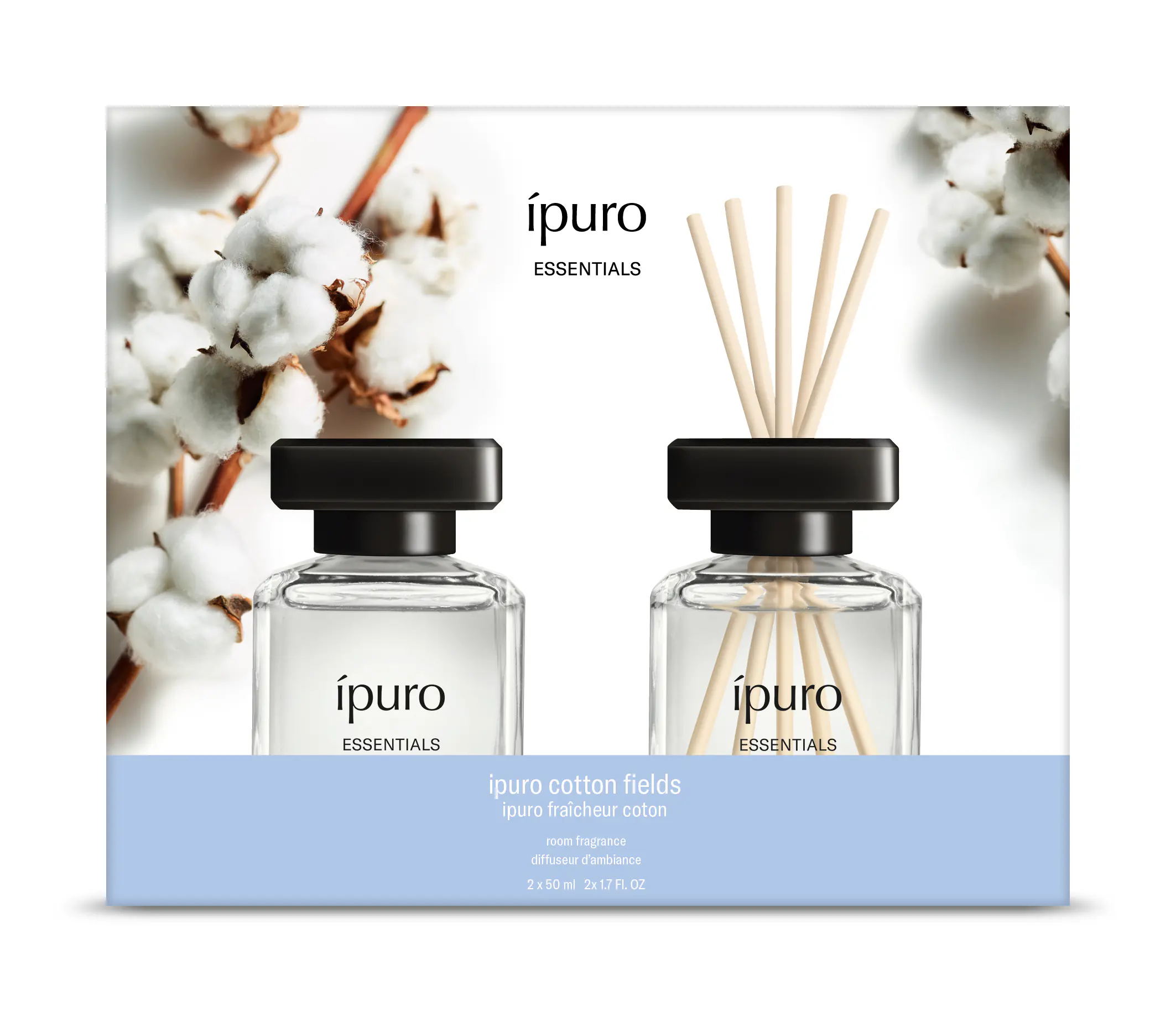 ipuro Raumduft Essentials Cotton Fields 2 x 50 ml