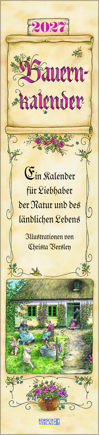 Korsch Kalender Langplaner 2027 Bauernmotiv