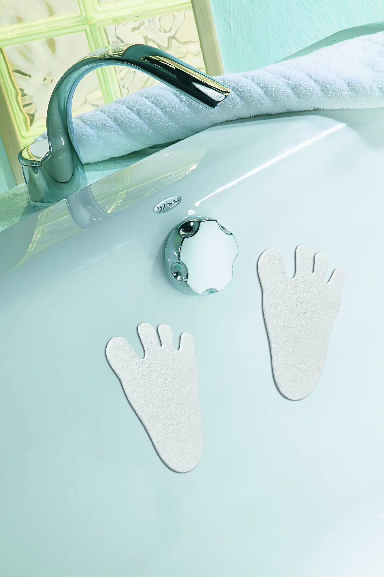 Kleine Wolke Badezimmer-Dekoset Minis Fuß 6-teilig, weiß