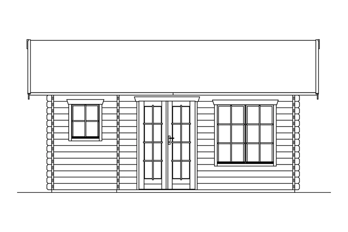 SKAN HOLZ Gartenhaus Esbjerg 1 380 x 520 cm natur mit Fußboden SKAN HOLZ Gartenhaus Esbjerg 1 380 x 520 cm natur mit Fußboden