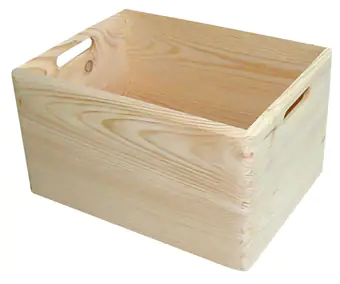 Stapelbox Holz Gr. L 30 x 40 x 23 cm (L x B x H) Stapelbox Holz Gr. L 30 x 40 x 23 cm (L x B x H)
