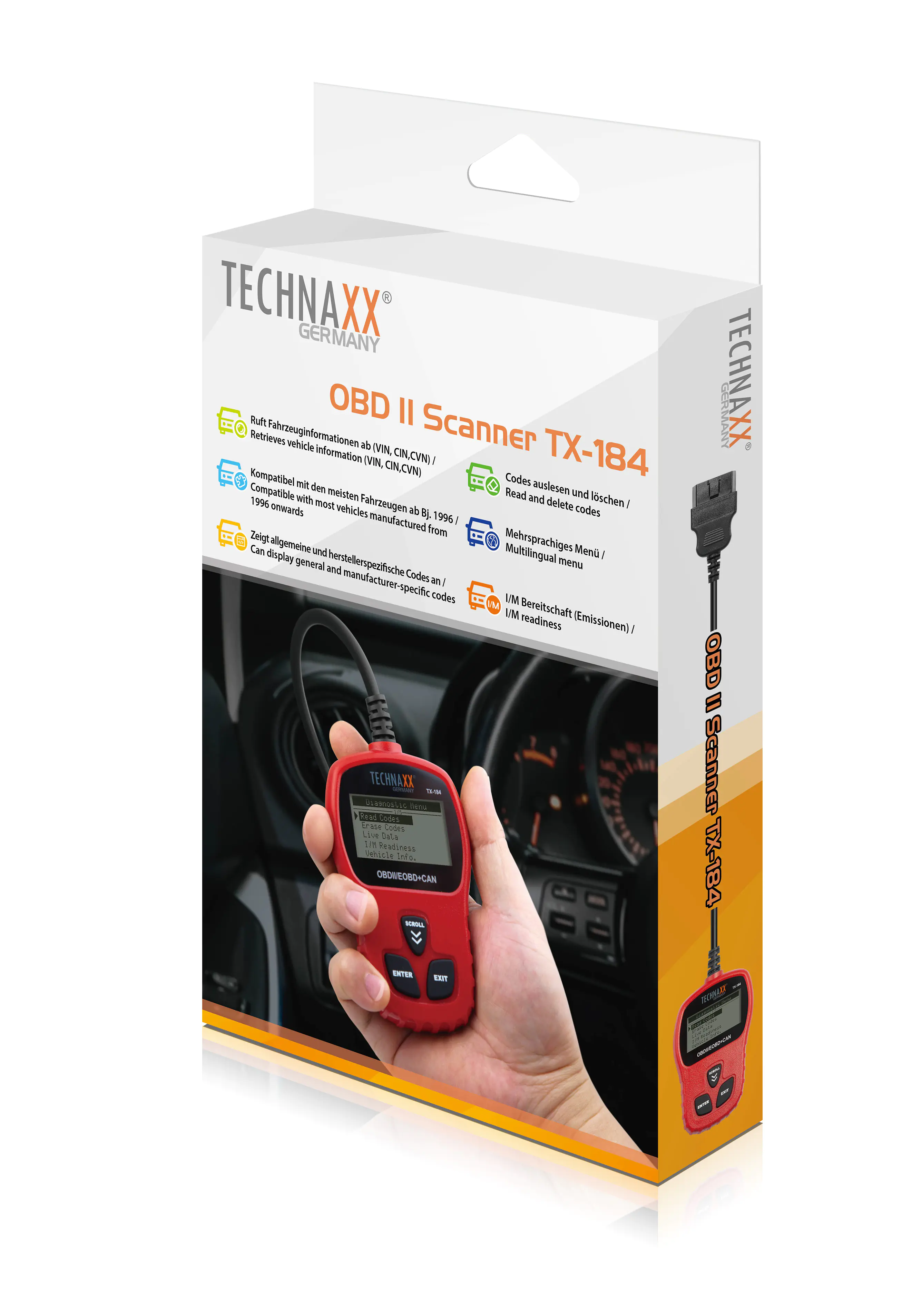 Technaxx Fehlerdiagnose-Scanner OBD II TX-184 Technaxx Fehlerdiagnose-Scanner OBD II TX-184