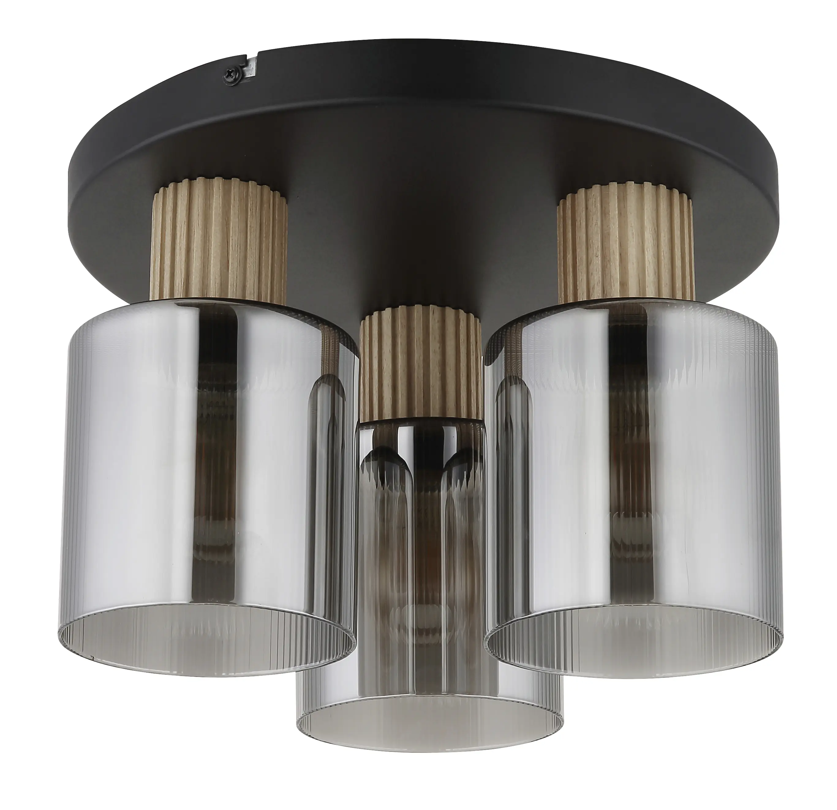 Globo Deckenleuchte Aleidis Ø 30 x 21 cm schwarz matt