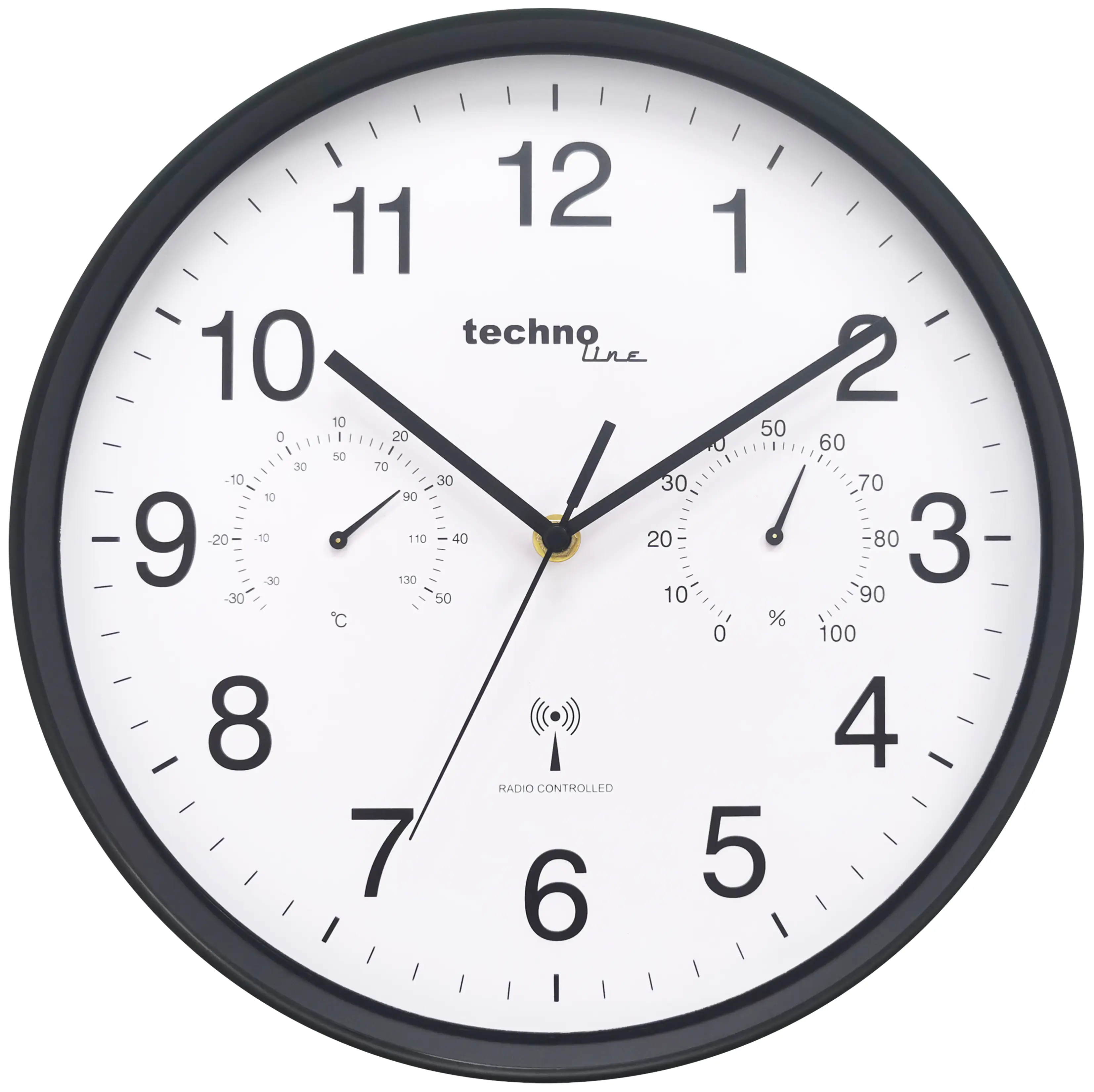 Technoline Funkwanduhr WT 8945 schwarz