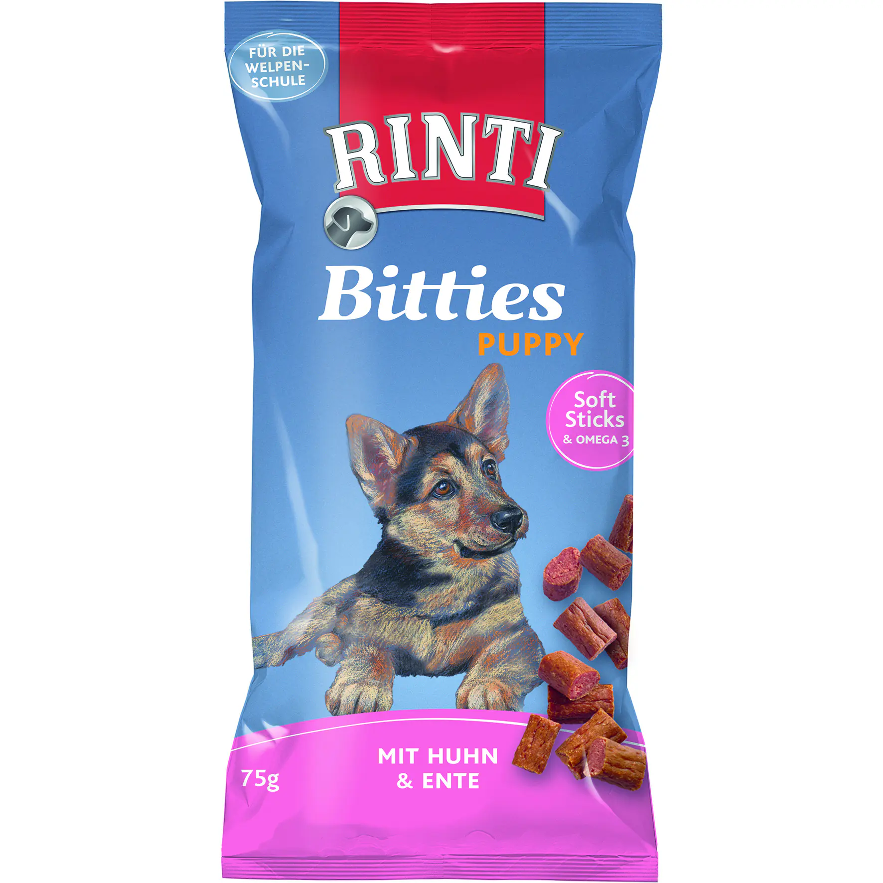 Rinti Extra Bitties Puppy Hundesnack 75 g Huhn & Ente