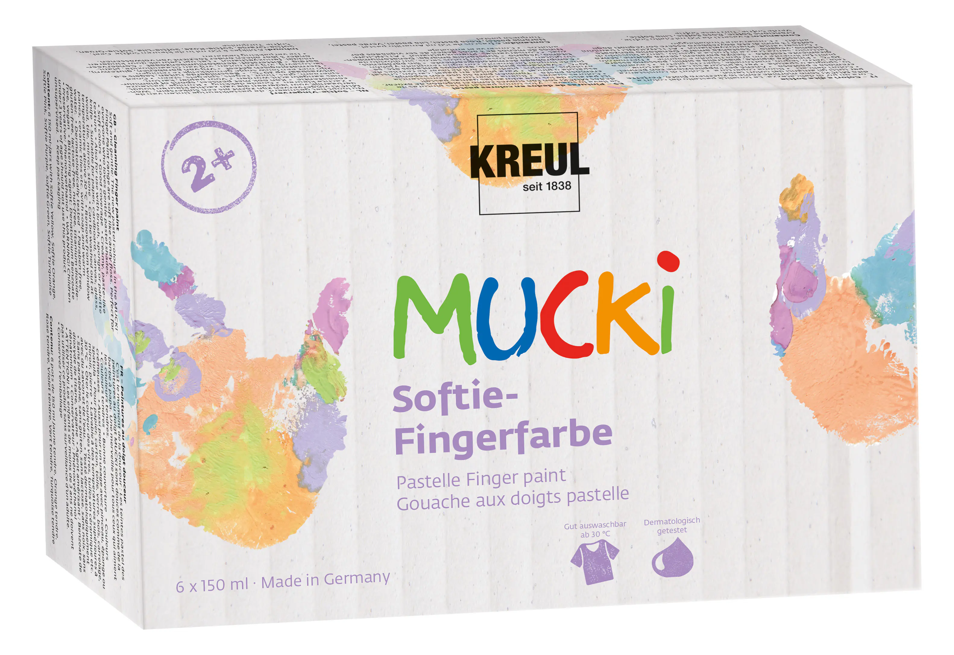 Mucki Softie-Fingerfarbe 6er Set 150 ml