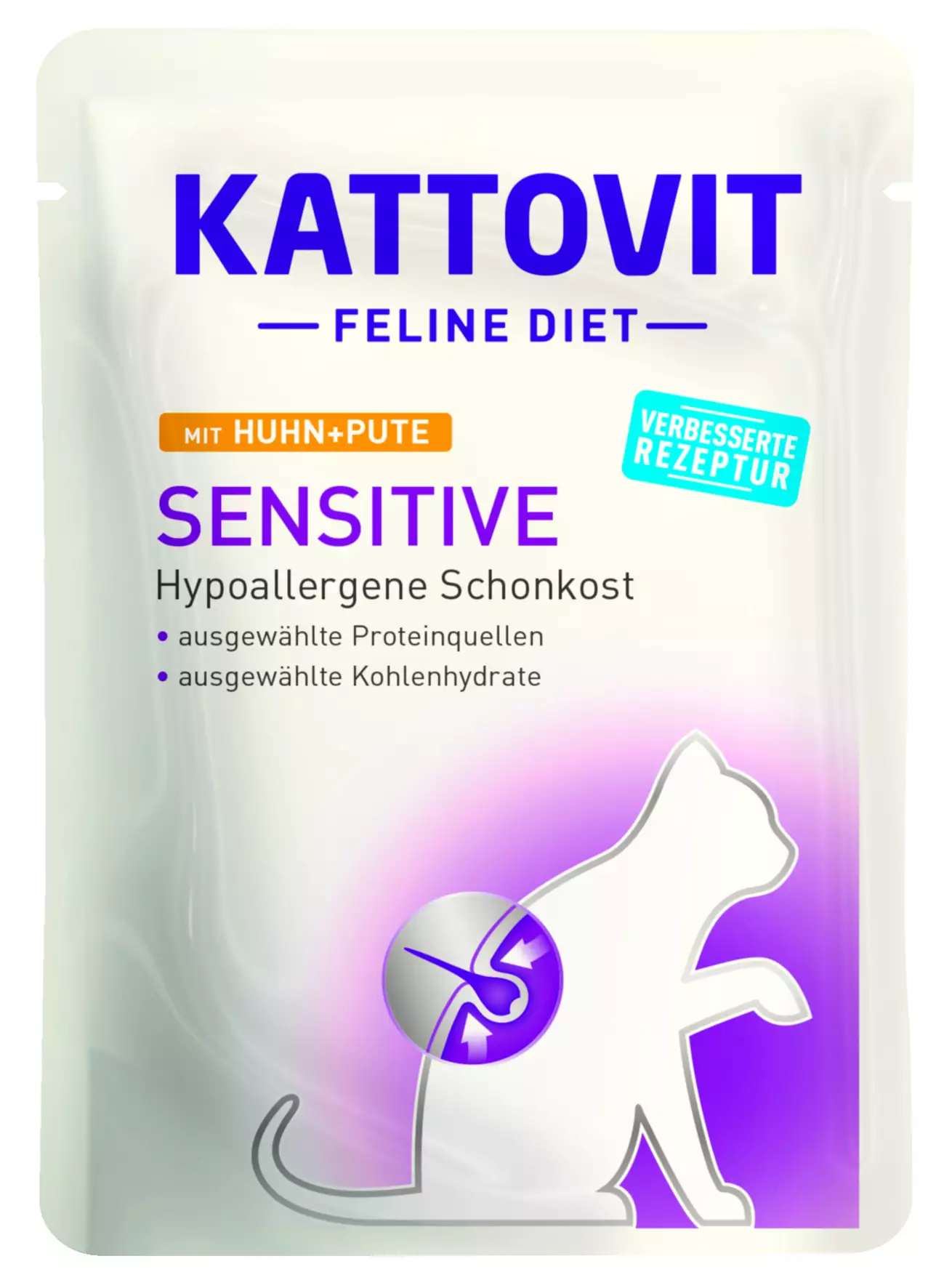 Kattovit Sensi Huhn und Pute Katzennassfutter 85 g