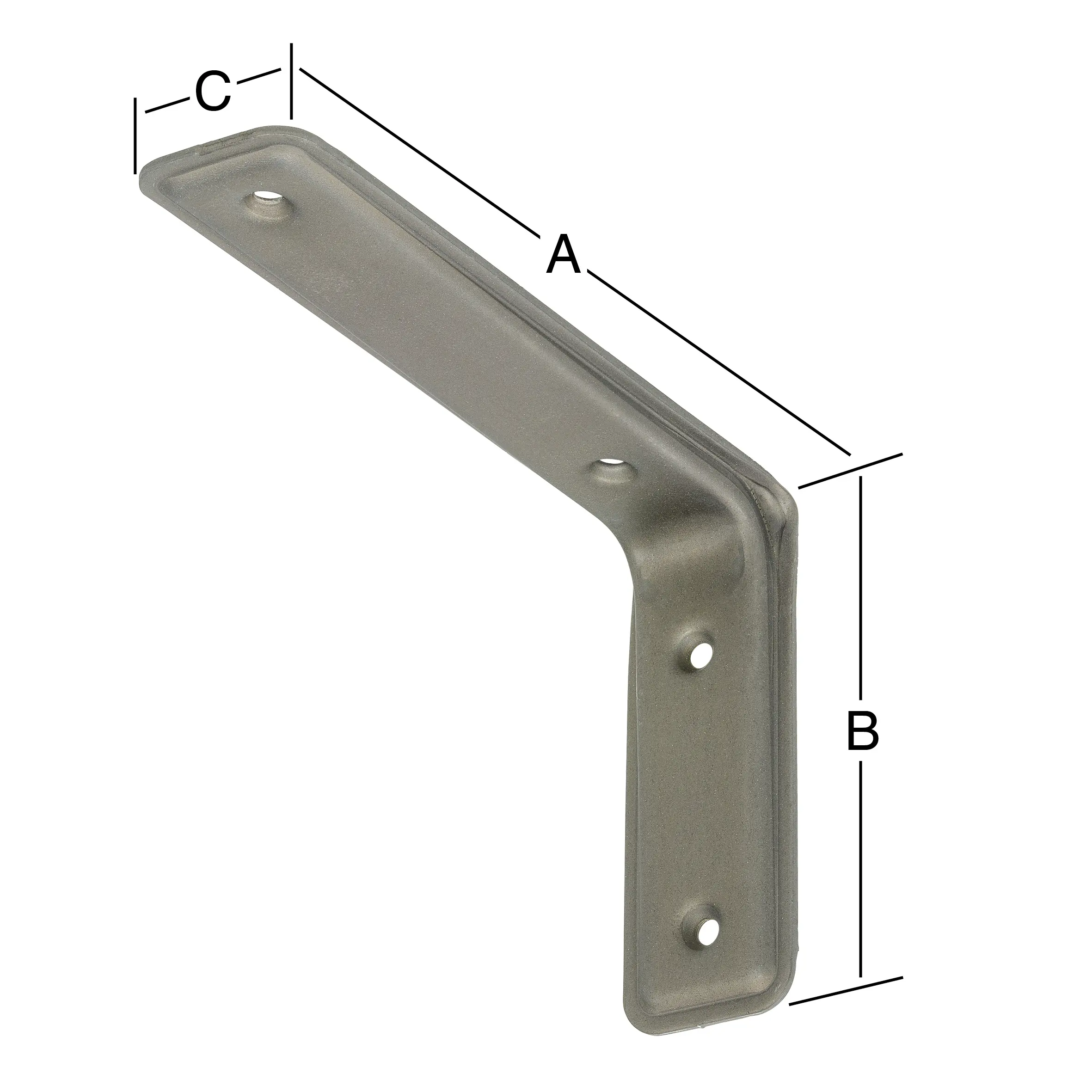 Vormann 3F-Konsolen stahlmatt 11.5 x 8 cm