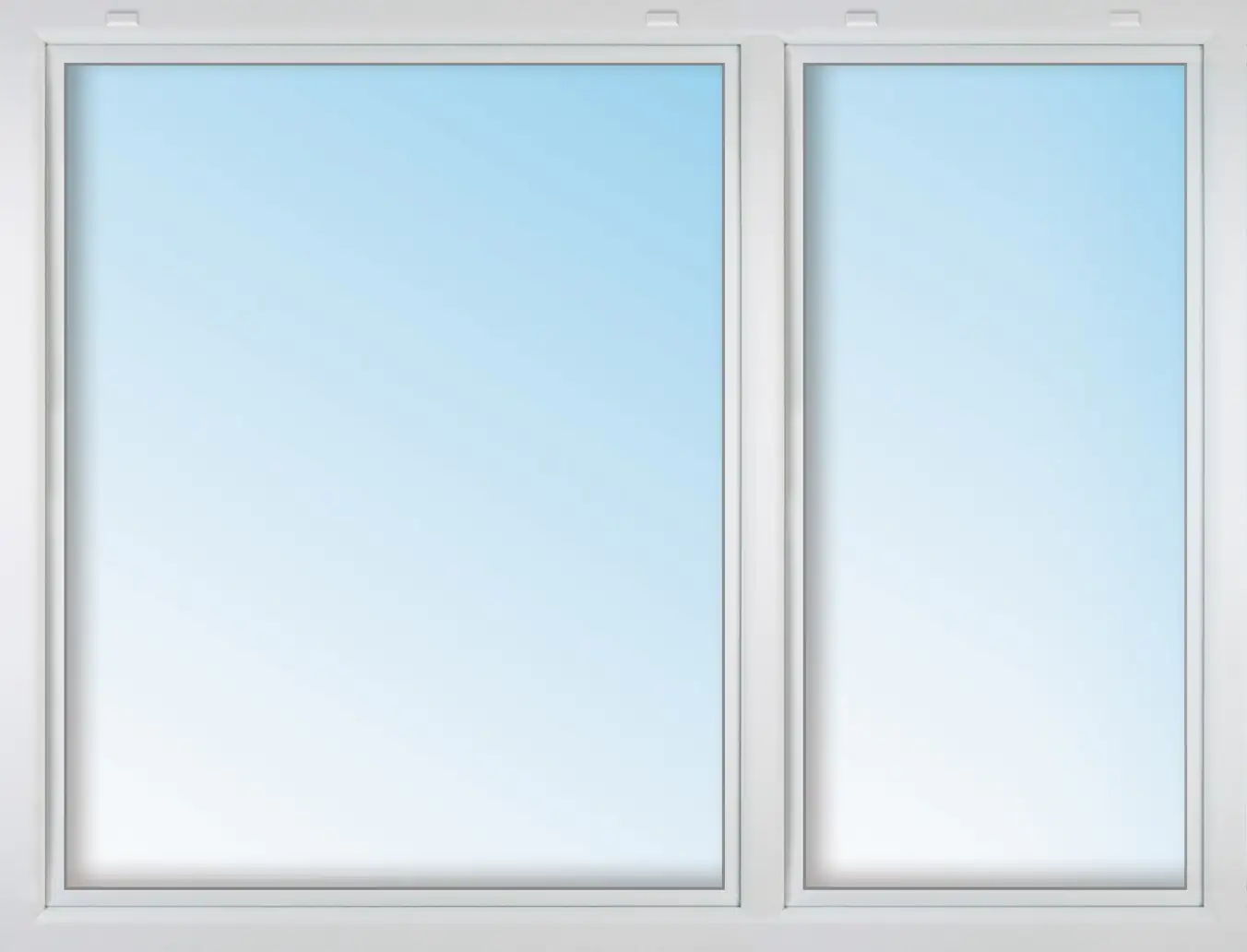 Meeth Kunststofffenster 160 x 140 cm 2-flg. Dreh-Kipp/Dreh-Kipp rechts weiß