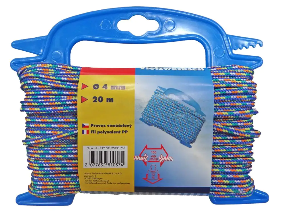 TrendLine Seil Ø 4 mm x 20 m blau-rot-weiß TrendLine Seil Ø 4 mm x 20 m blau-rot-weiß