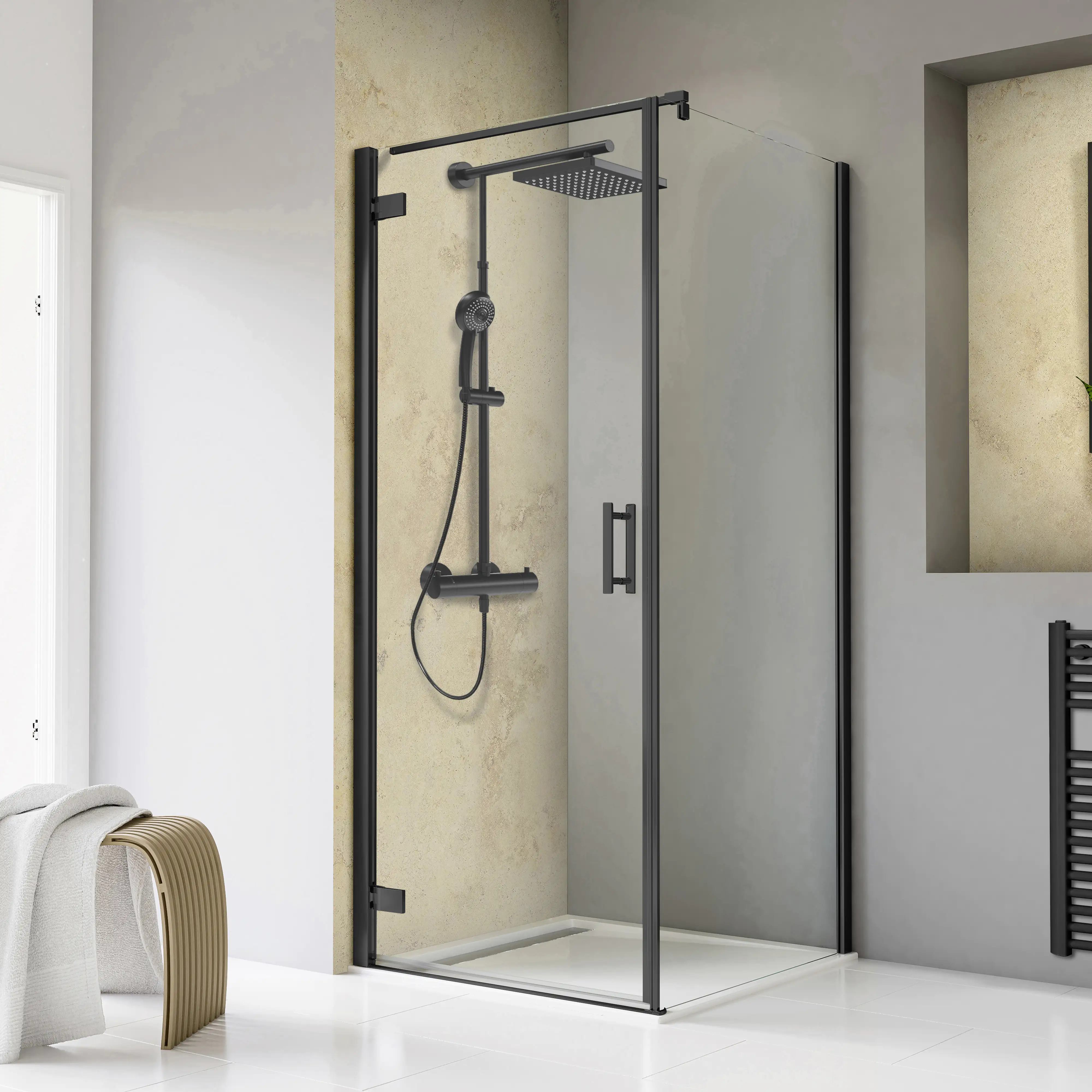 Schulte Drehtür Seitenwand 100 x 100 x 200 cm Toura