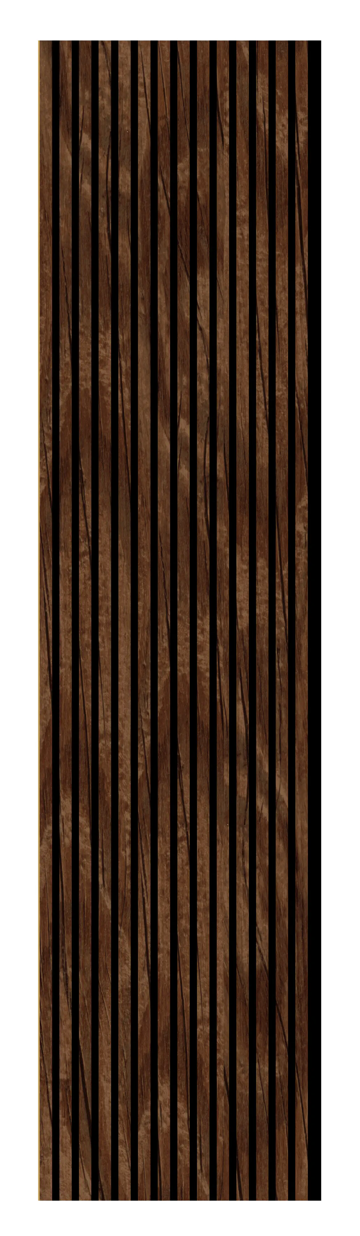 Neuhofer Akustikpaneel Eiche foliert 240 x 56,5 x 1,7 cm braun rustikal