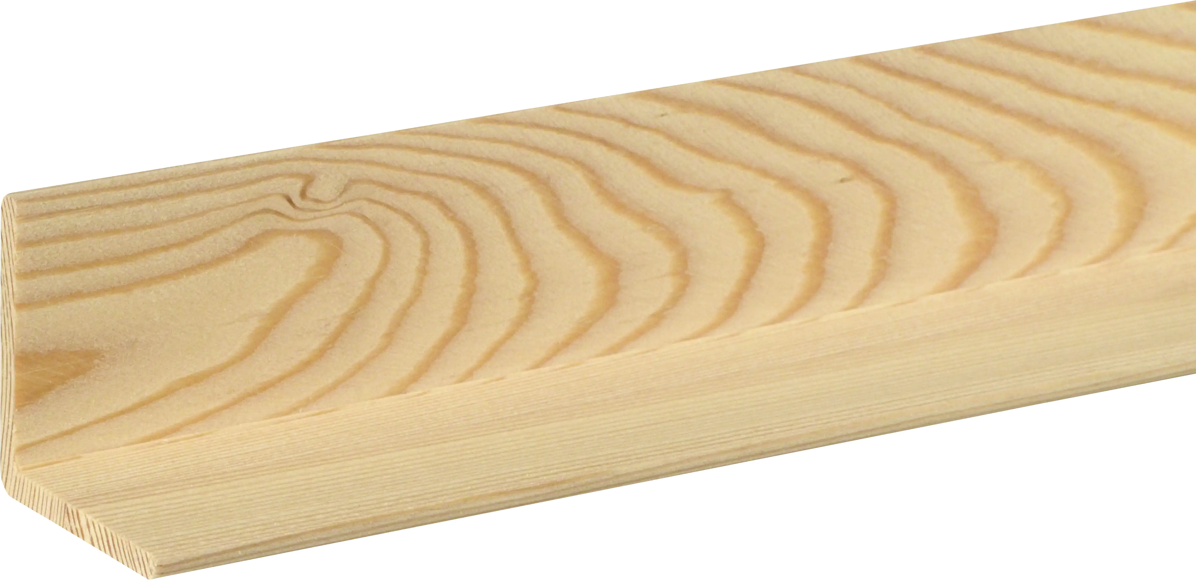 Winkelleiste 200 cm 45 x 45 mm Lärche Winkelleiste 200 cm 45 x 45 mm Lärche