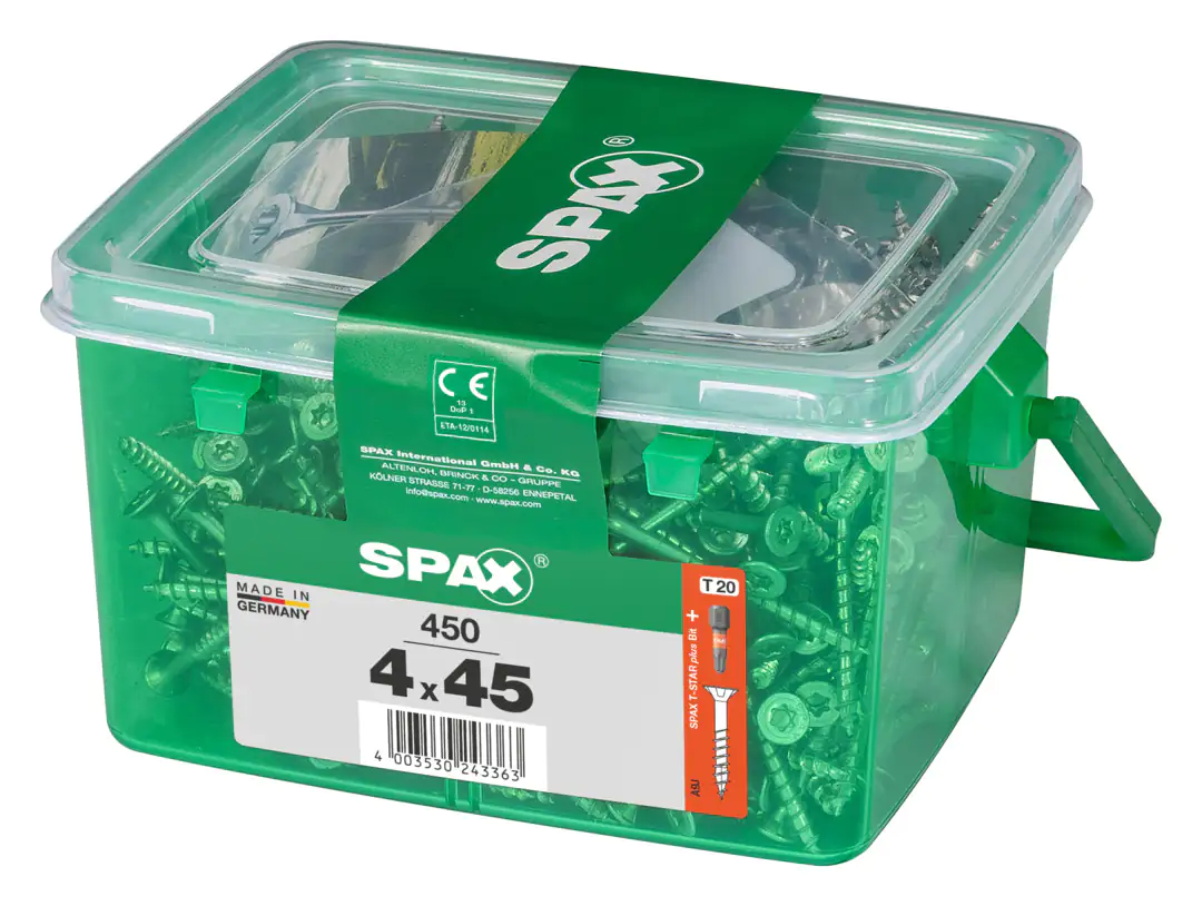 Spax Universalschrauben 4.0 x 45 mm TX 20 - 450 Stk.