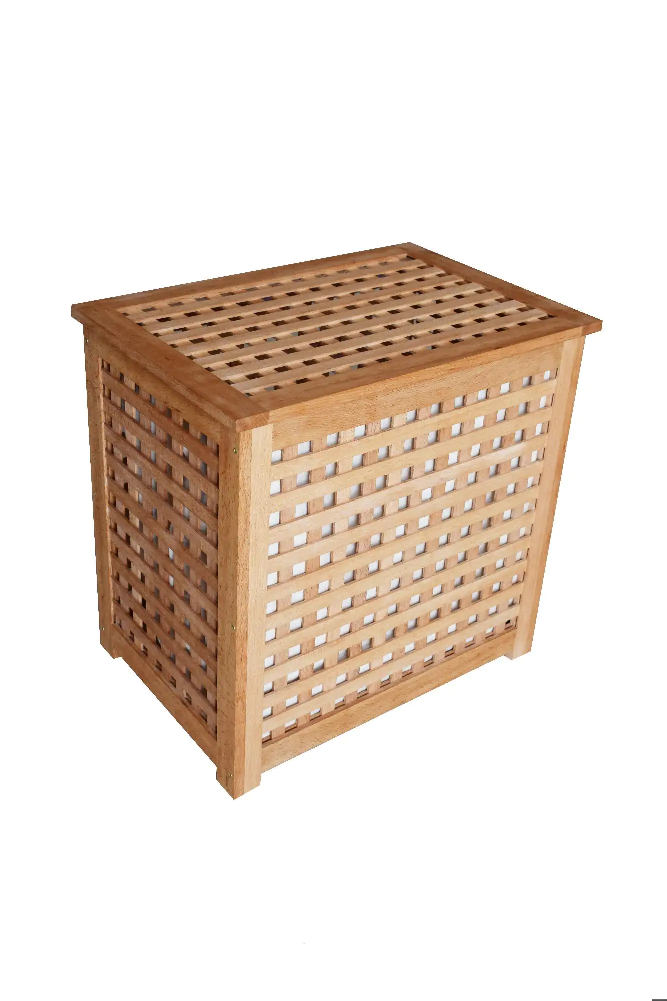 Primaster Wäschesammler natur Buche 55 x 37 x 52 cm Primaster Wäschesammler natur Buche 55 x 37 x 52 cm