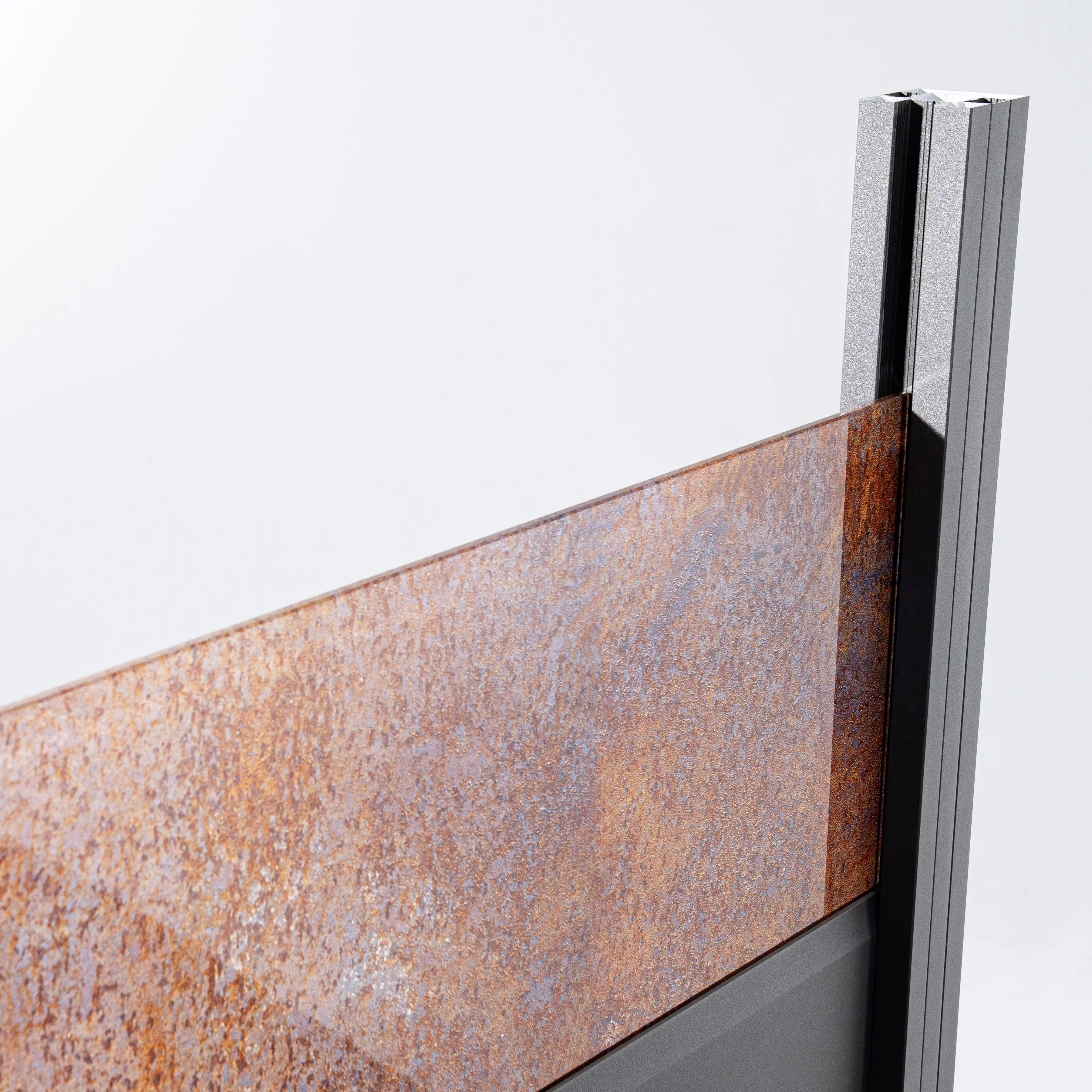 Ambiente Alu-Zaun Erweiterungsset Paneel 150 grau 187 x 124,2 cm  