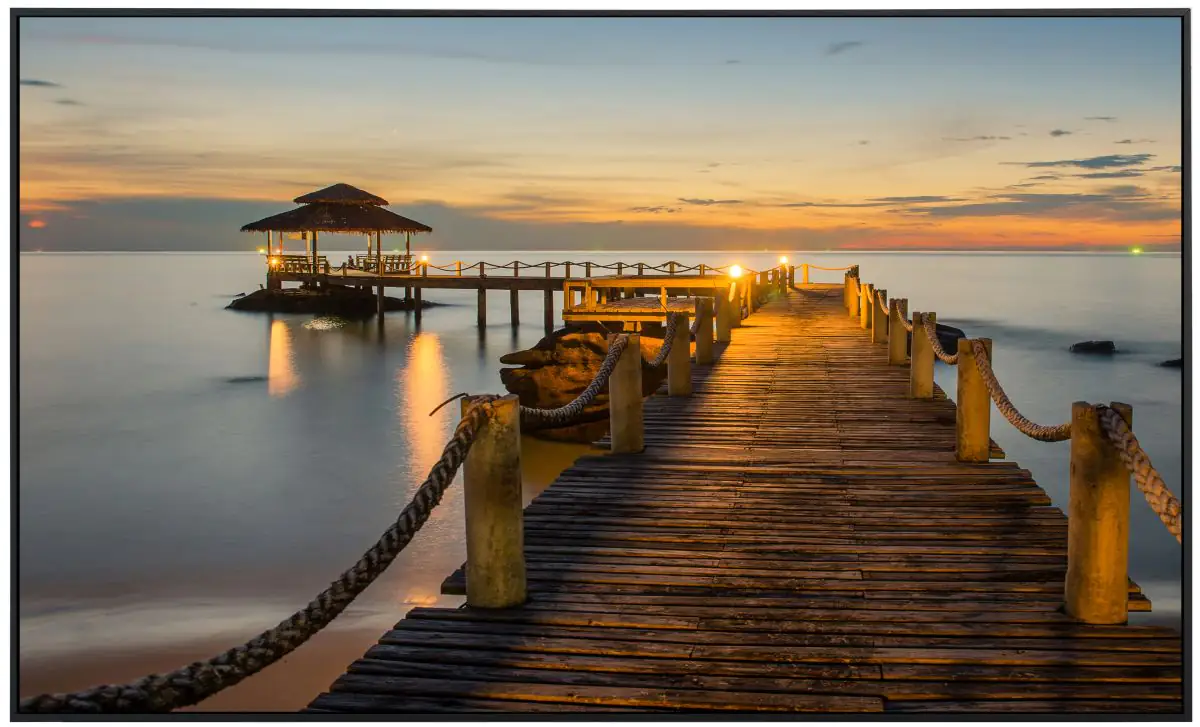 papermoon Infrarotheizkörper EcoHeat 75x120 cm 900 Watt, Seebrücke