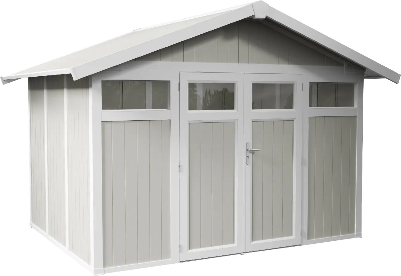 Grosfillex Gartenhaus Utility V 7,5 370 x 298 cm (inkl. Dachüberstand)