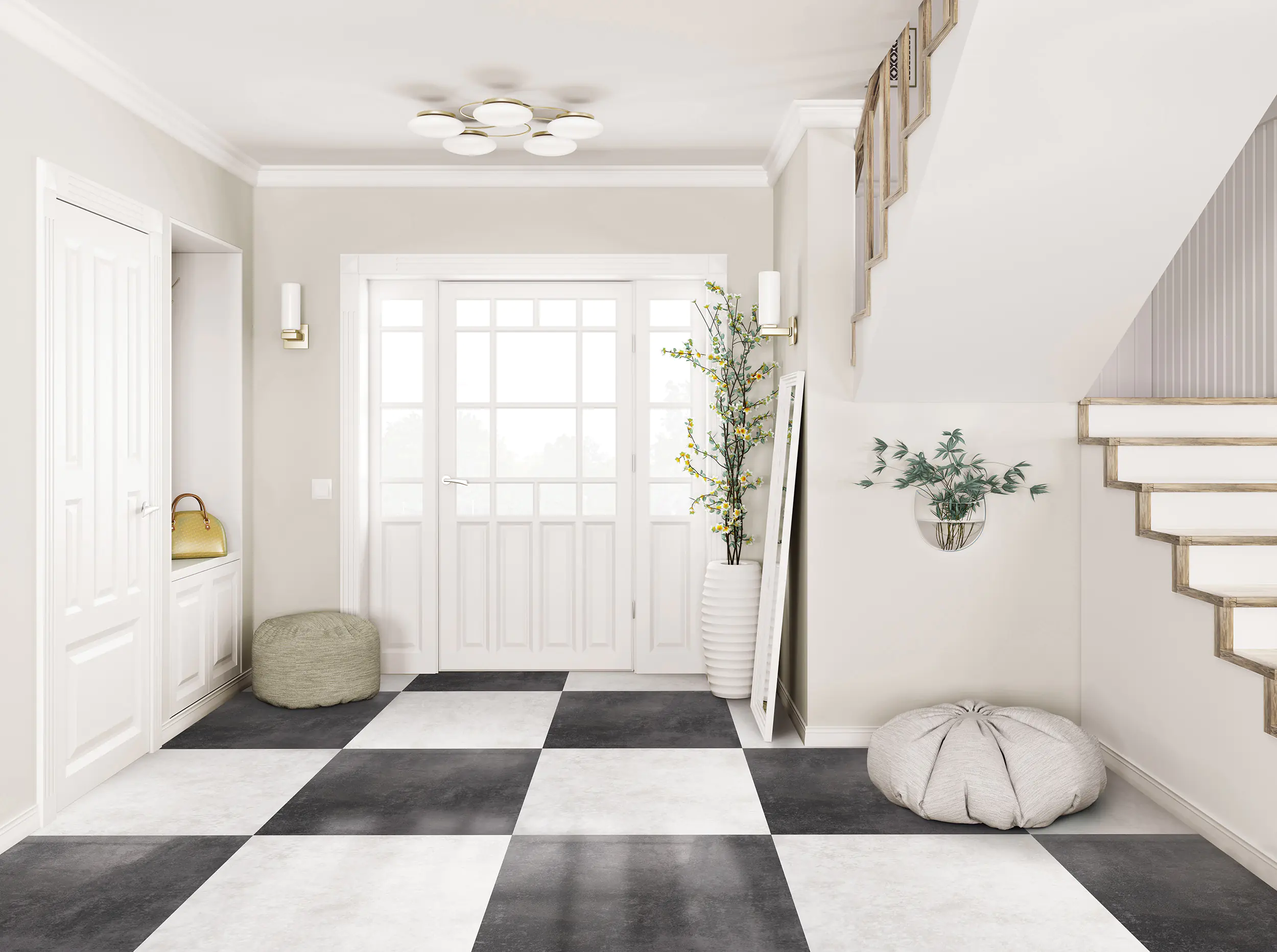 Bodenfliese Feinsteinzeug Presto 60 x 60 cm weiß