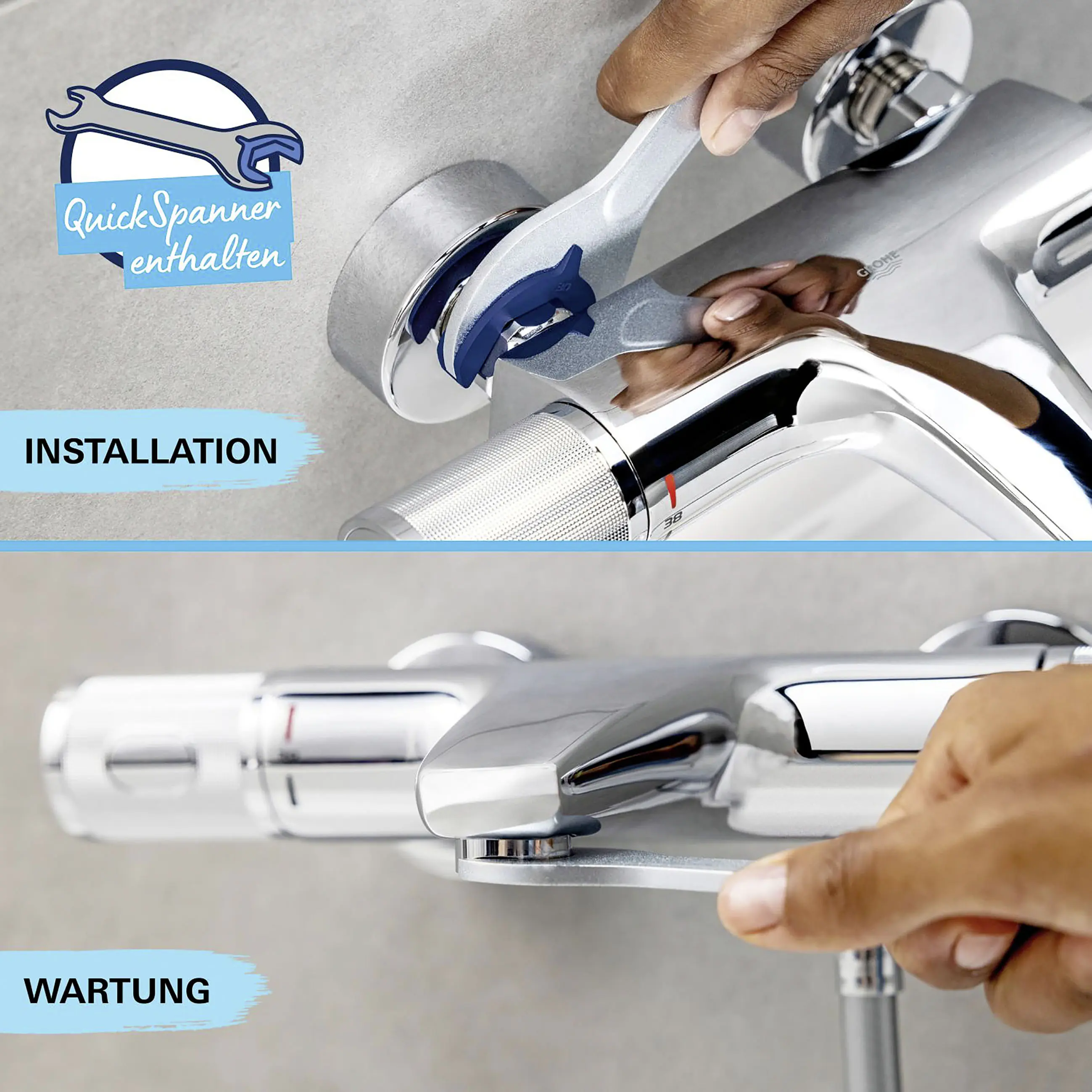 Grohe Quickfix Start Brausearmatur verchromt