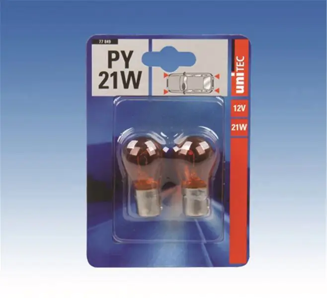 Unitec PY21W Kugellampe Standard orange 12V 21/5W