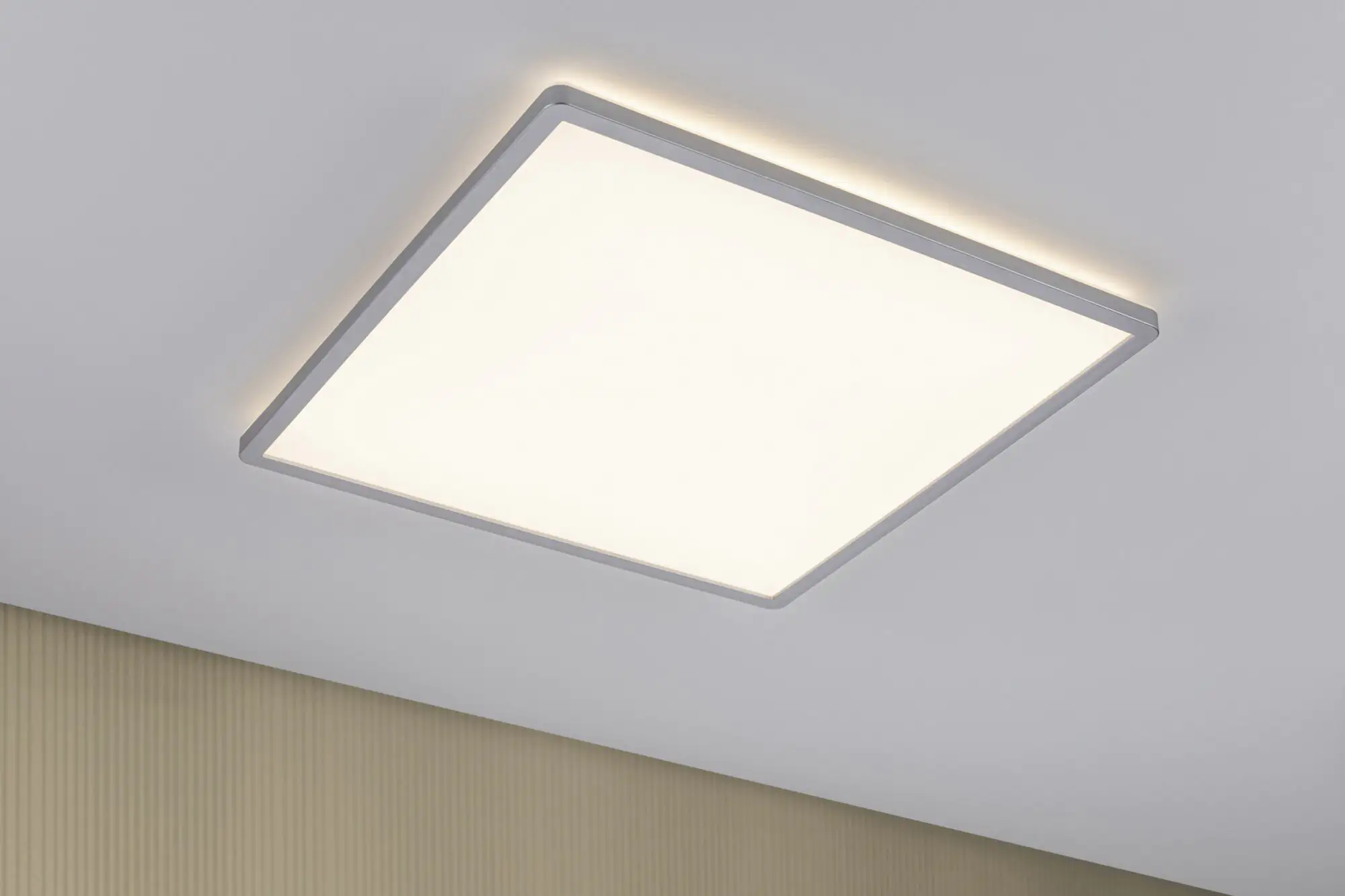 4000870709955_2825221 Paulmann LED Panel Atria Shine chrom-matt 42 x 42 cm warmweiß dimmbar