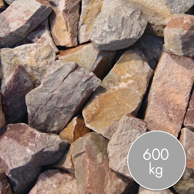 Big Bag Quarzitbruch rot 40 - 70  mm 600 kg 