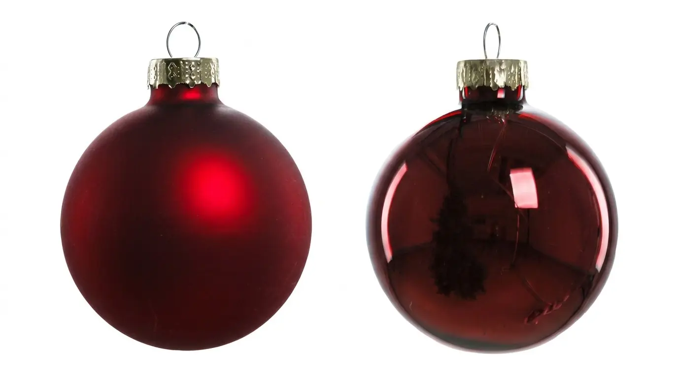 TrendLine Weihnachtskugeln aus Glas Ø 6 cm ochsenblut 20 Stück