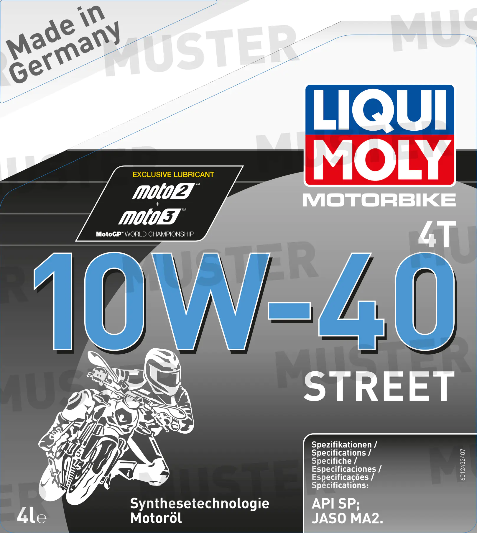 Liqui Moly 4-takt Motoröl 4T 10W-40 Street 4 L
