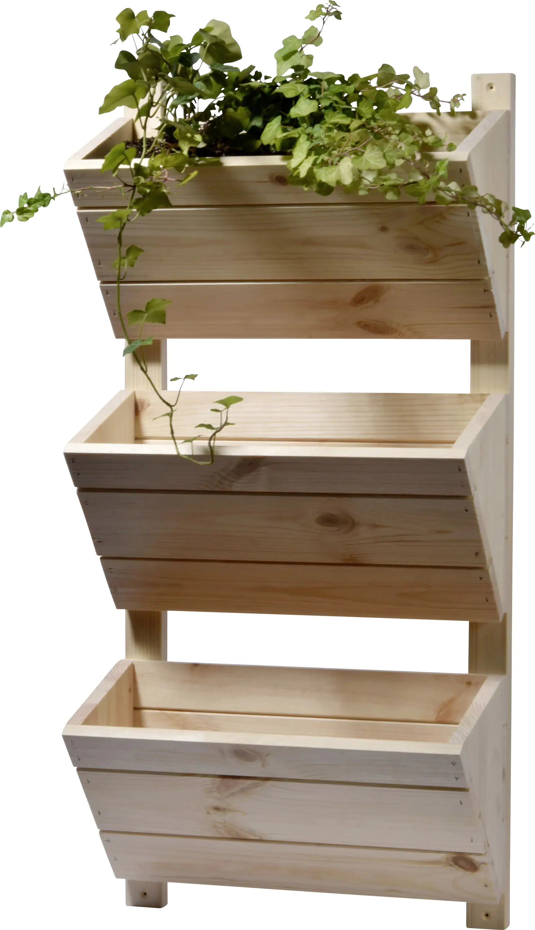 Dobar 3-stufiges Wand-Pflanzbeet natur 38 x 17,5 x 79 cm Dobar 3-stufiges Wand-Pflanzbeet natur 38 x 17,5 x 79 cm