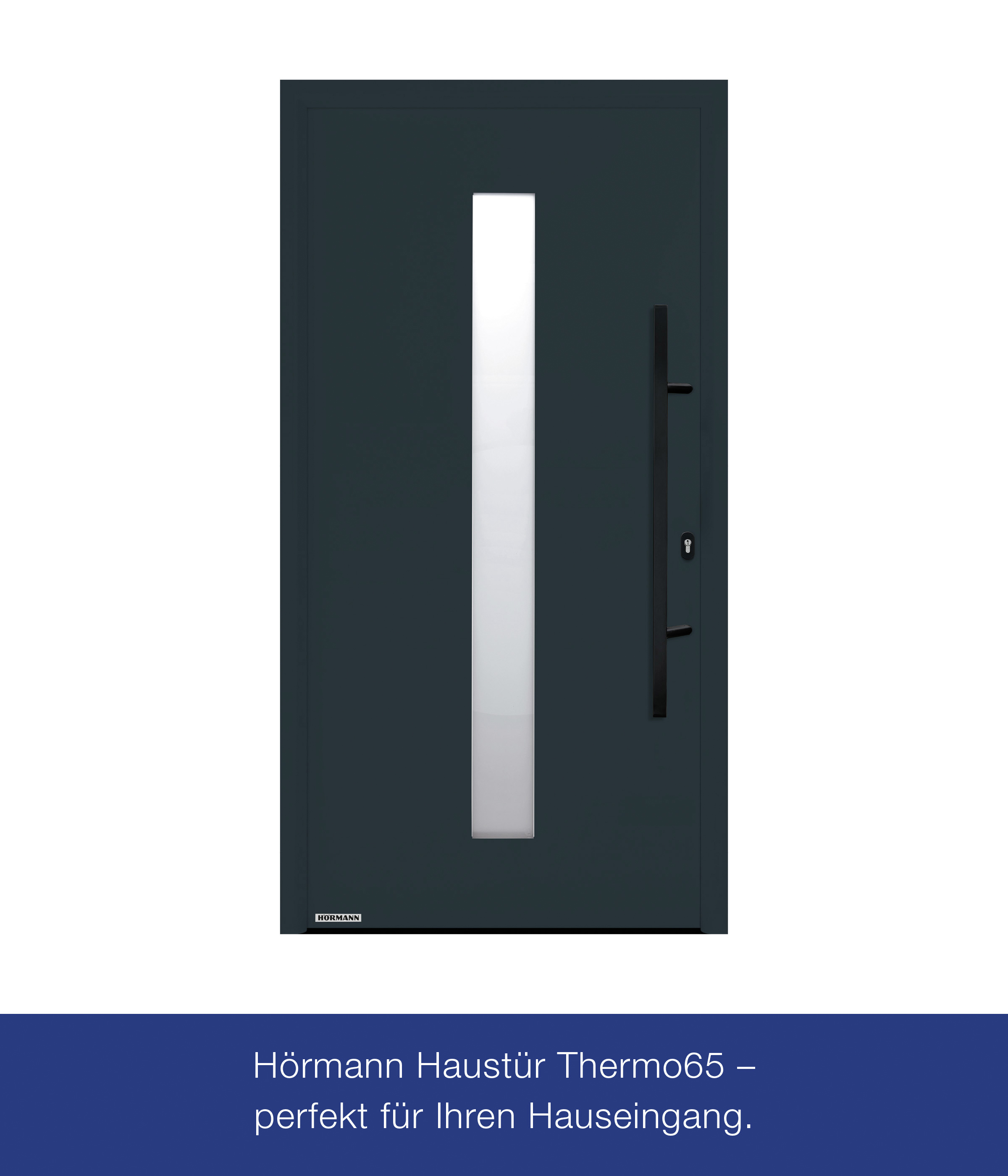 Hörmann Haustür Thermo65 Motiv 610S anthrazitgrau Rechts 110 x 210 cm