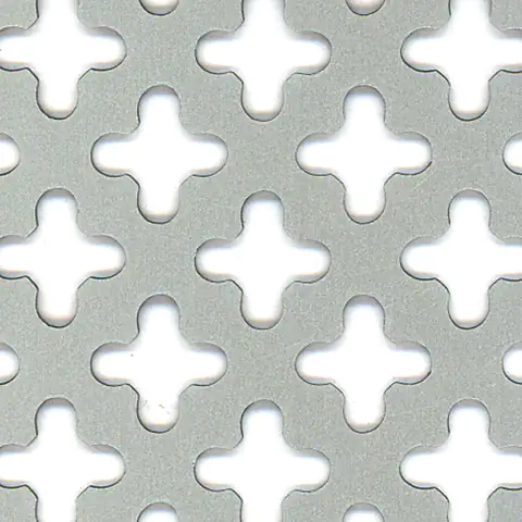 Alberts Lochblech Aluminium eloxiert 600 x 0,8 x 1000 mm Kreuzloch